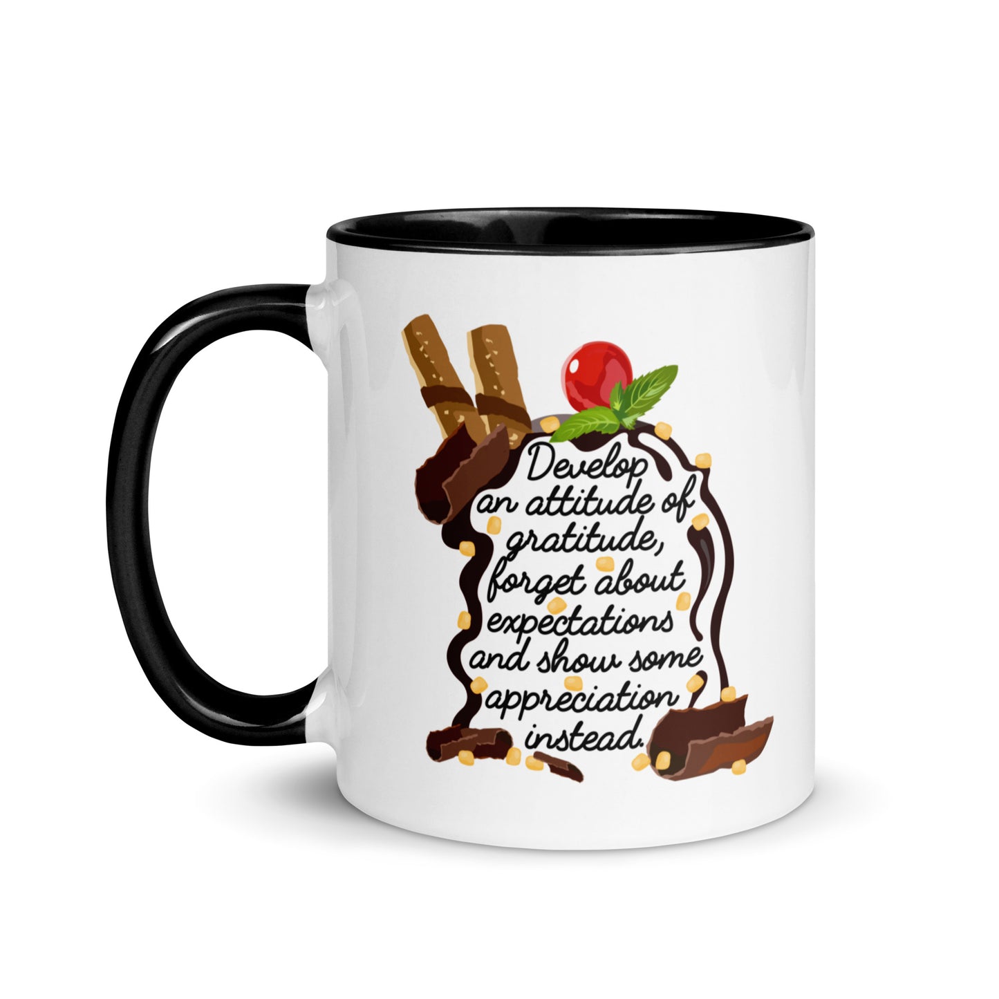 Taza de café espresso con mensaje Gratitude Glow: Appreciation