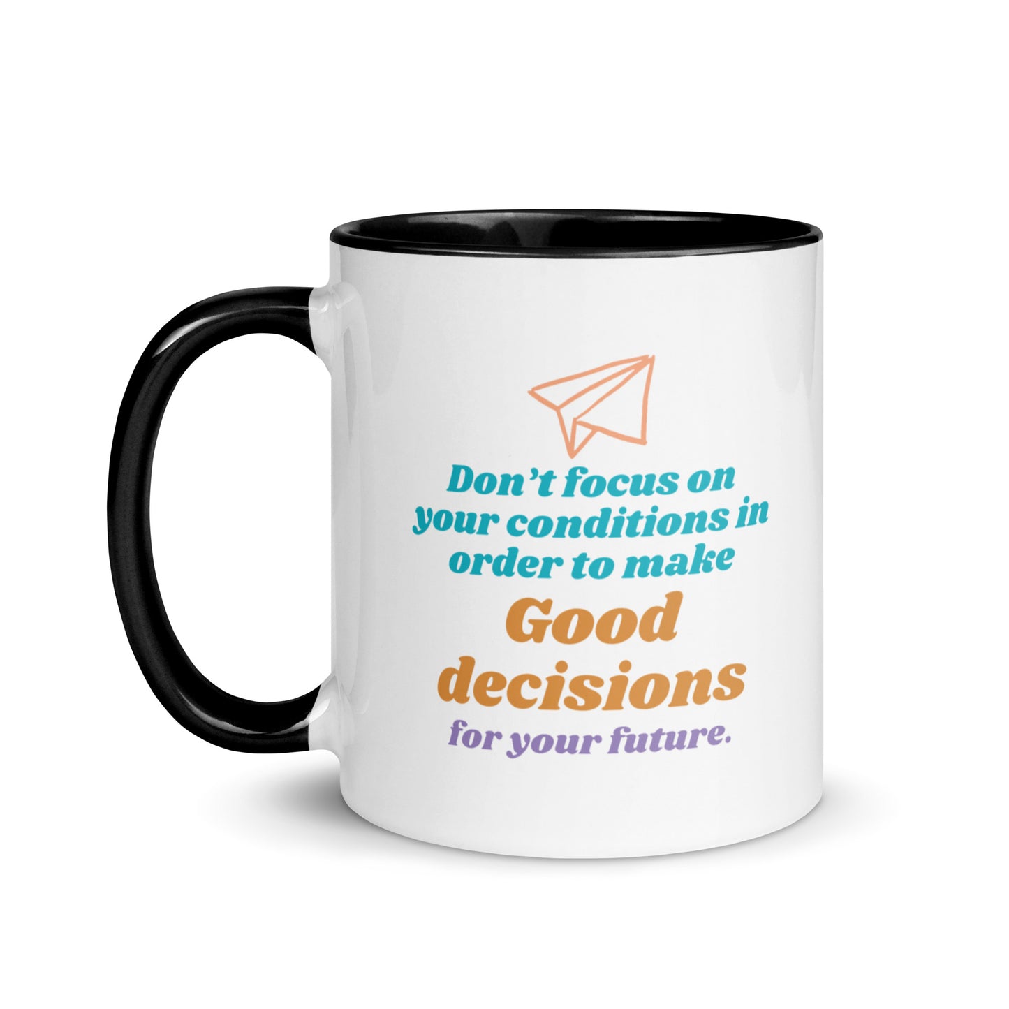 Taza de toma de decisiones orientada al futuro