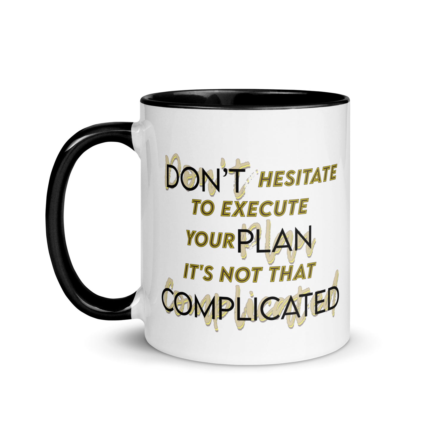 Taza de café motivacional Ejecutar con facilidad