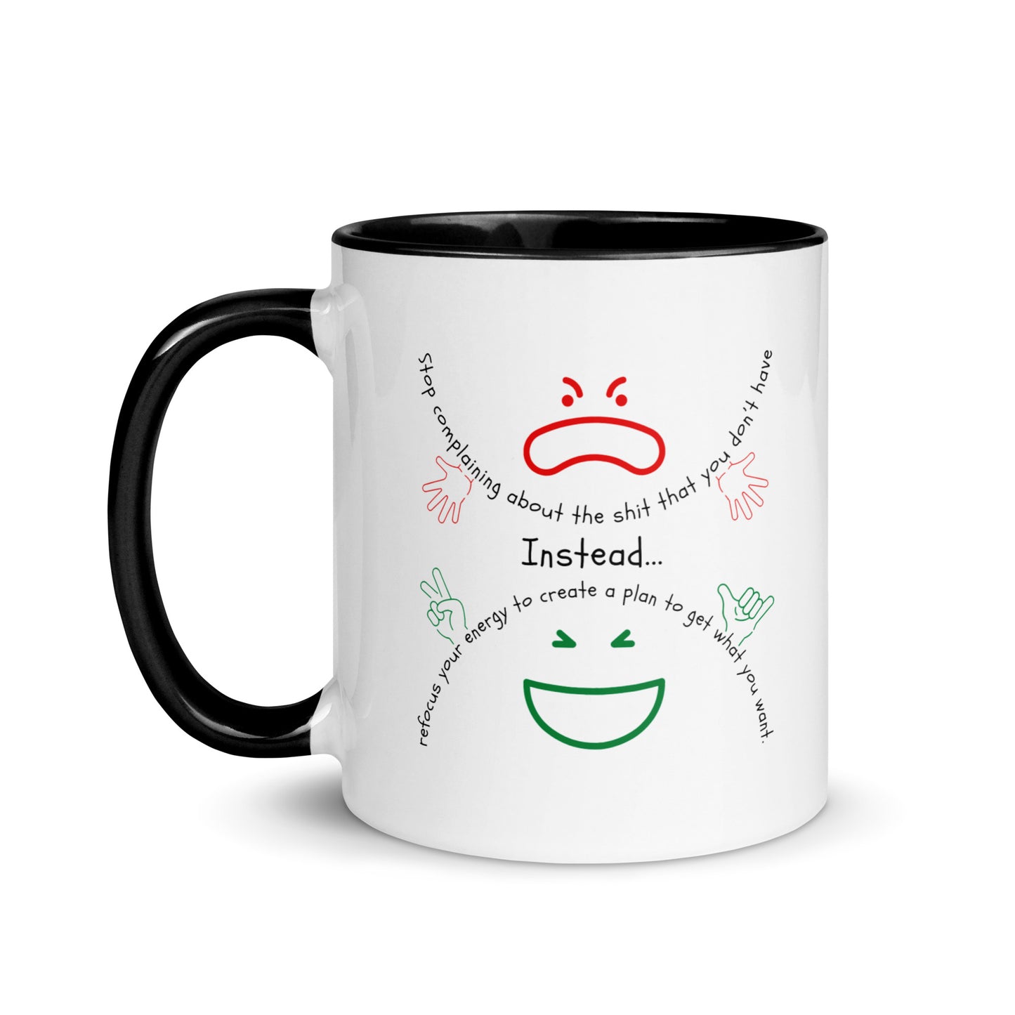 Taza de café con planificador de empoderamiento