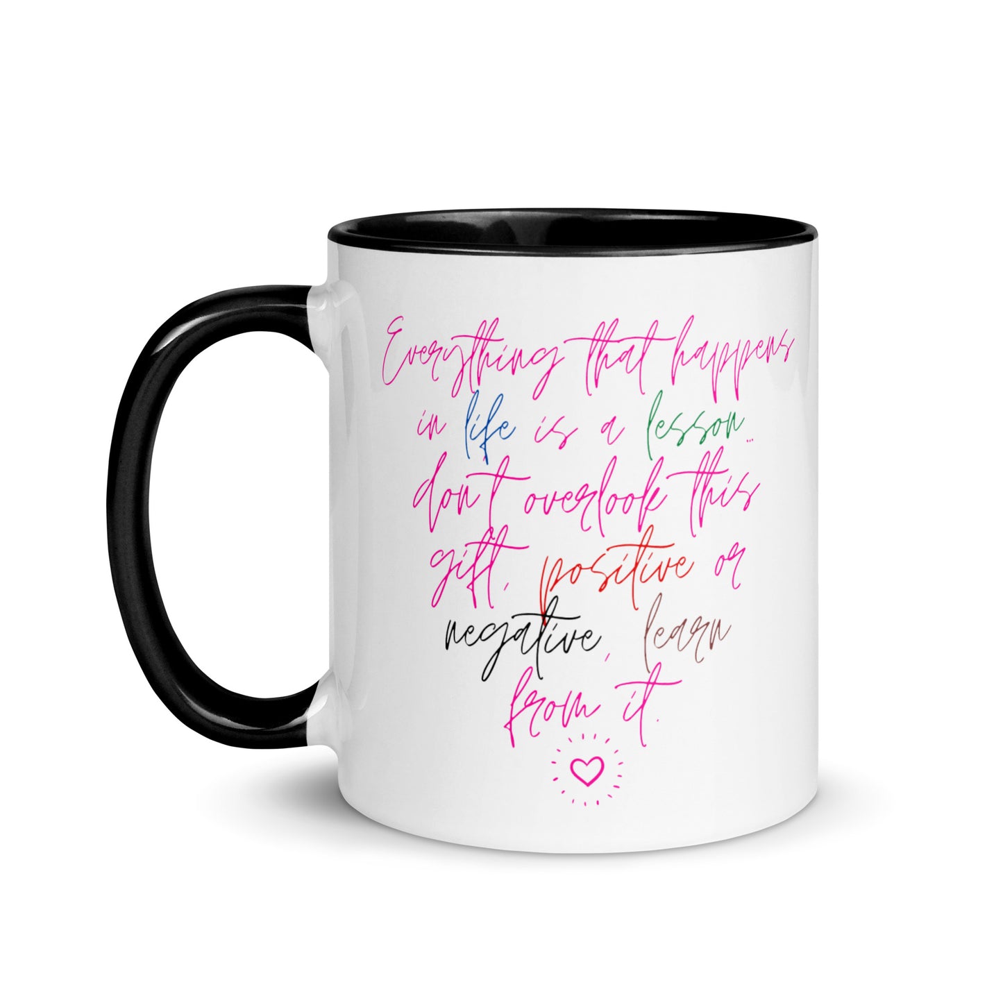 Abraza cada experiencia: Lecciones de vida Taza de café