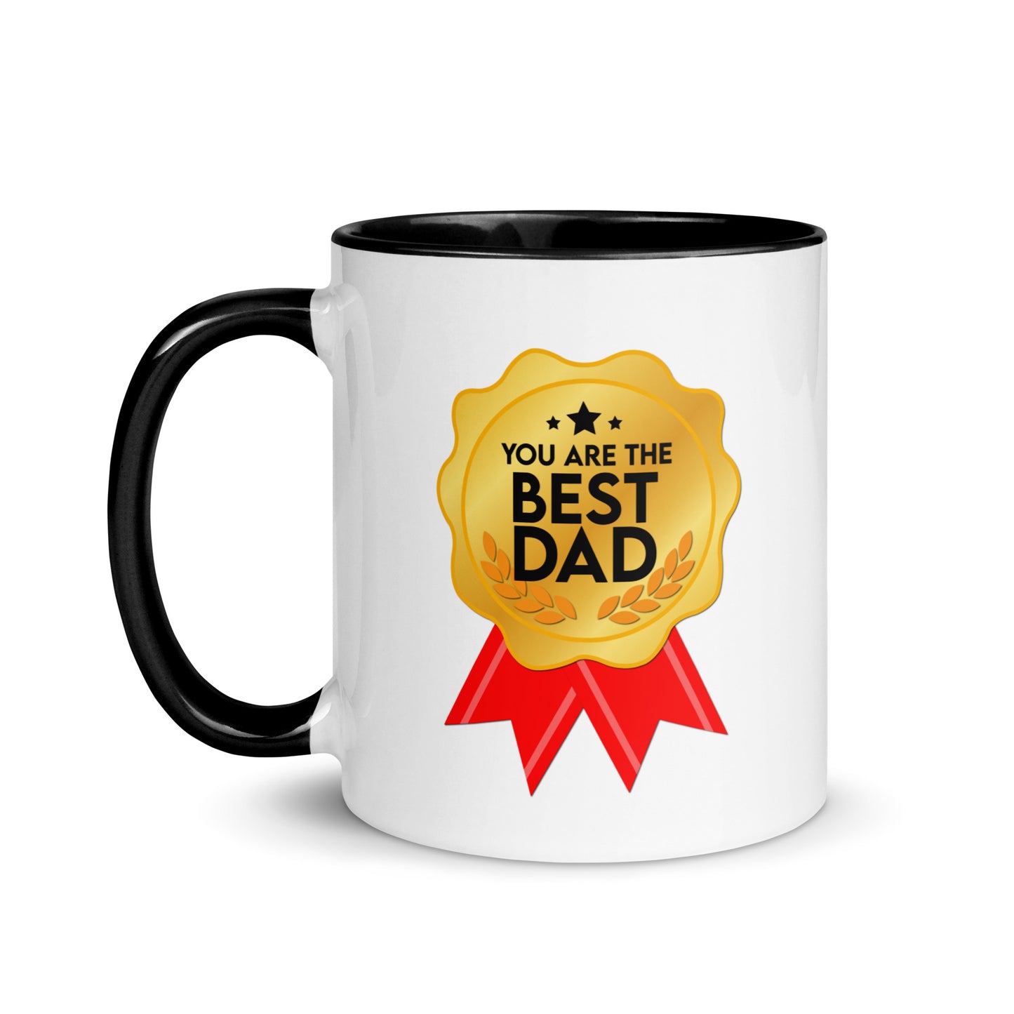 Taza de café con motivo de celebración "Eres el mejor papá"