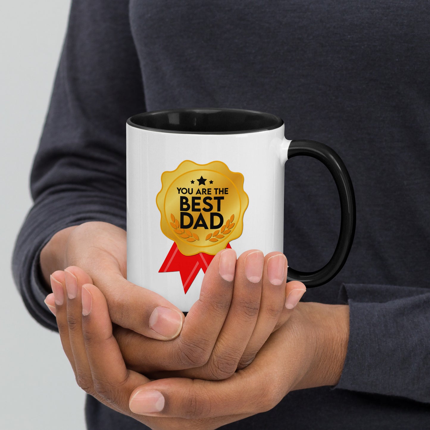 Taza de café con motivo de celebración "Eres el mejor papá"