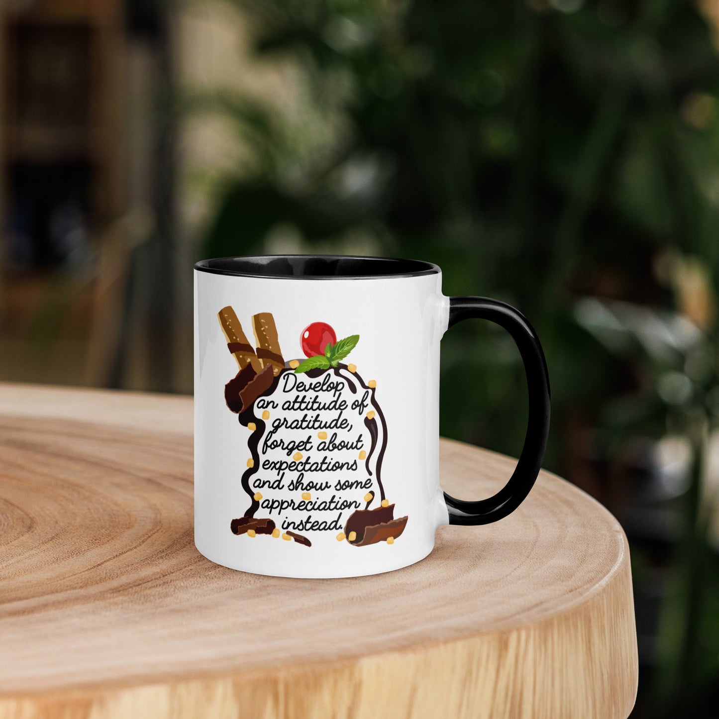 Taza de café espresso con mensaje Gratitude Glow: Appreciation