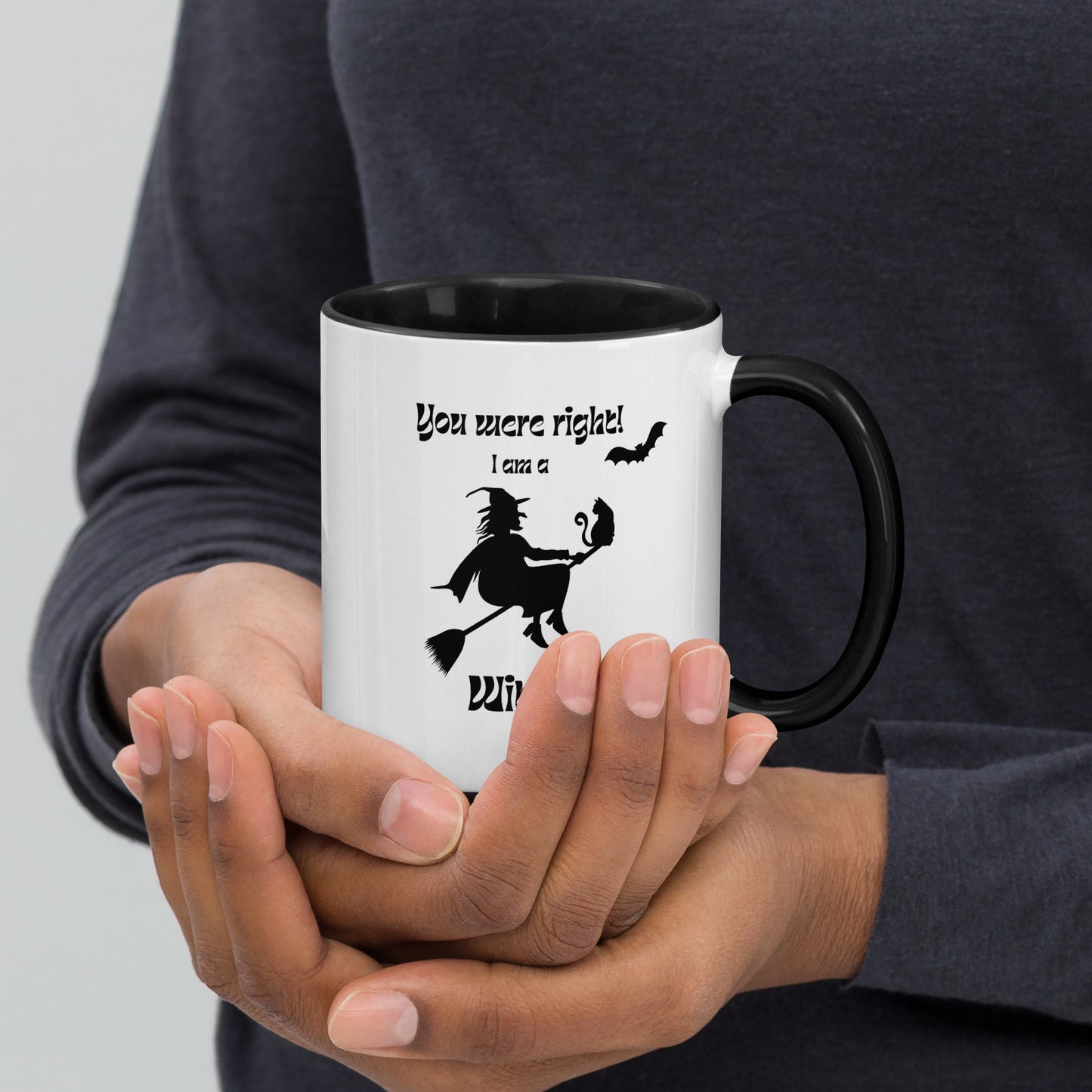 Taza de café con confesión de bruja