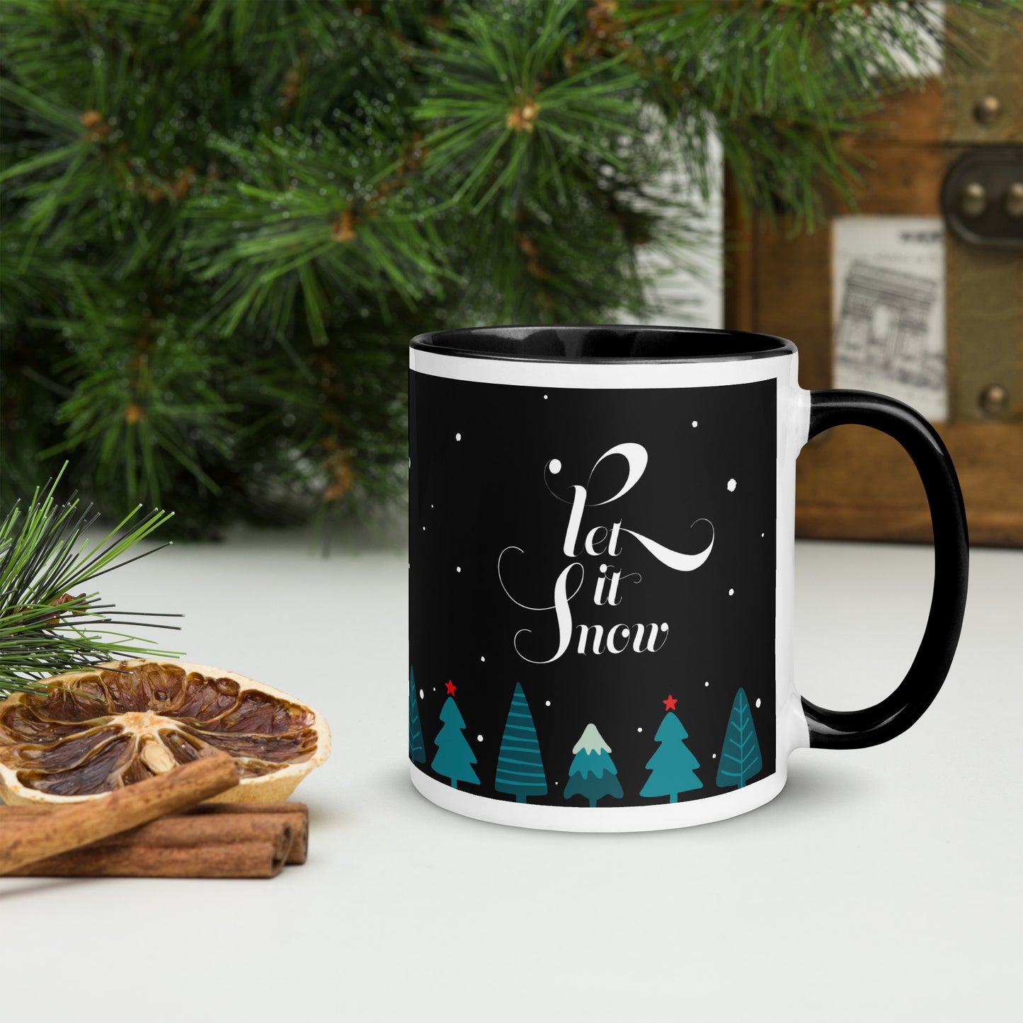 Taza caprichosa de invierno Let it Snow
