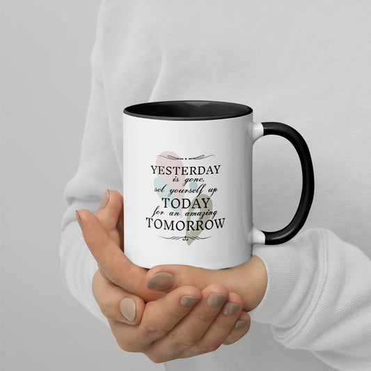 Taza de café inspiradora La promesa del mañana