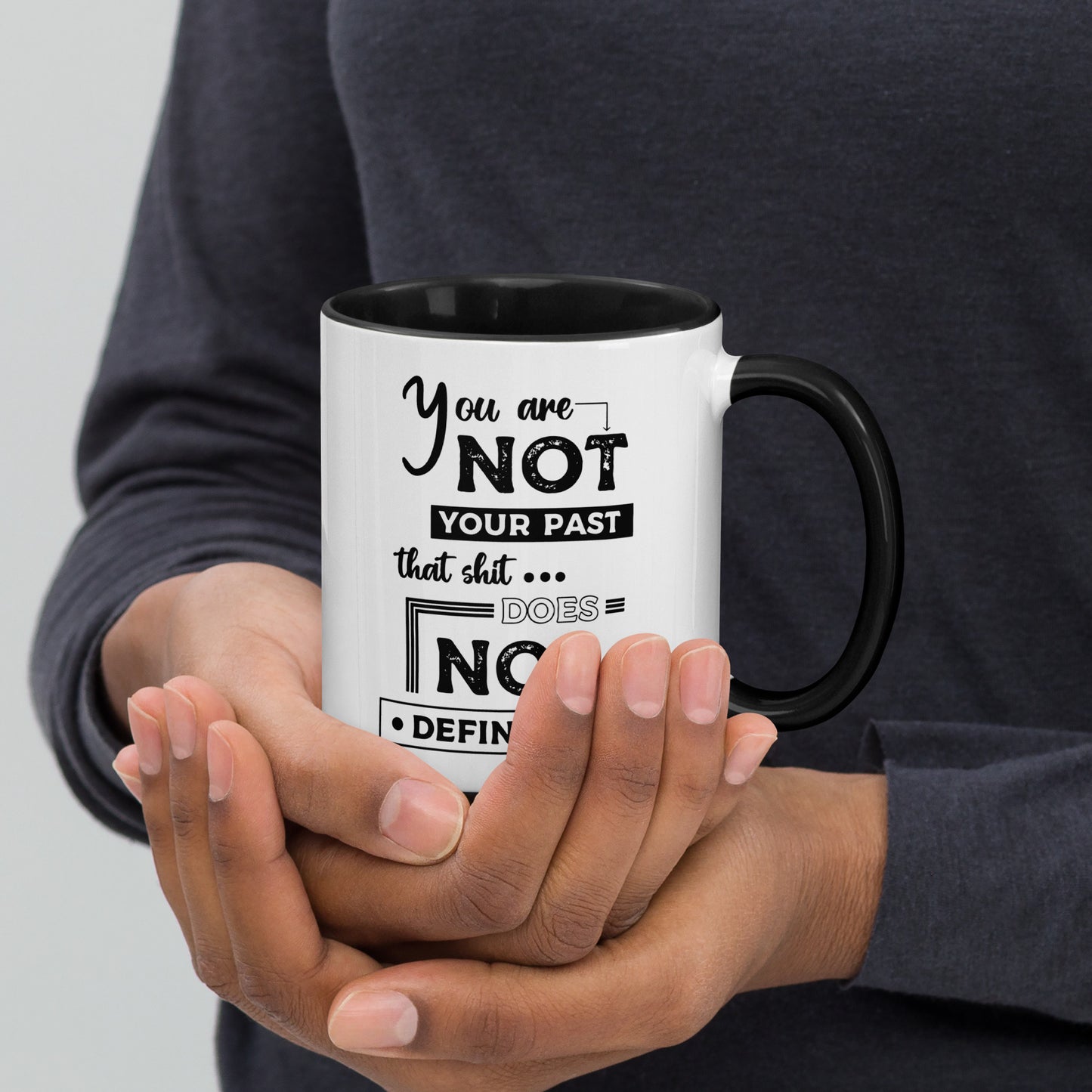 Taza de café Pasado atrás, futuro por delante