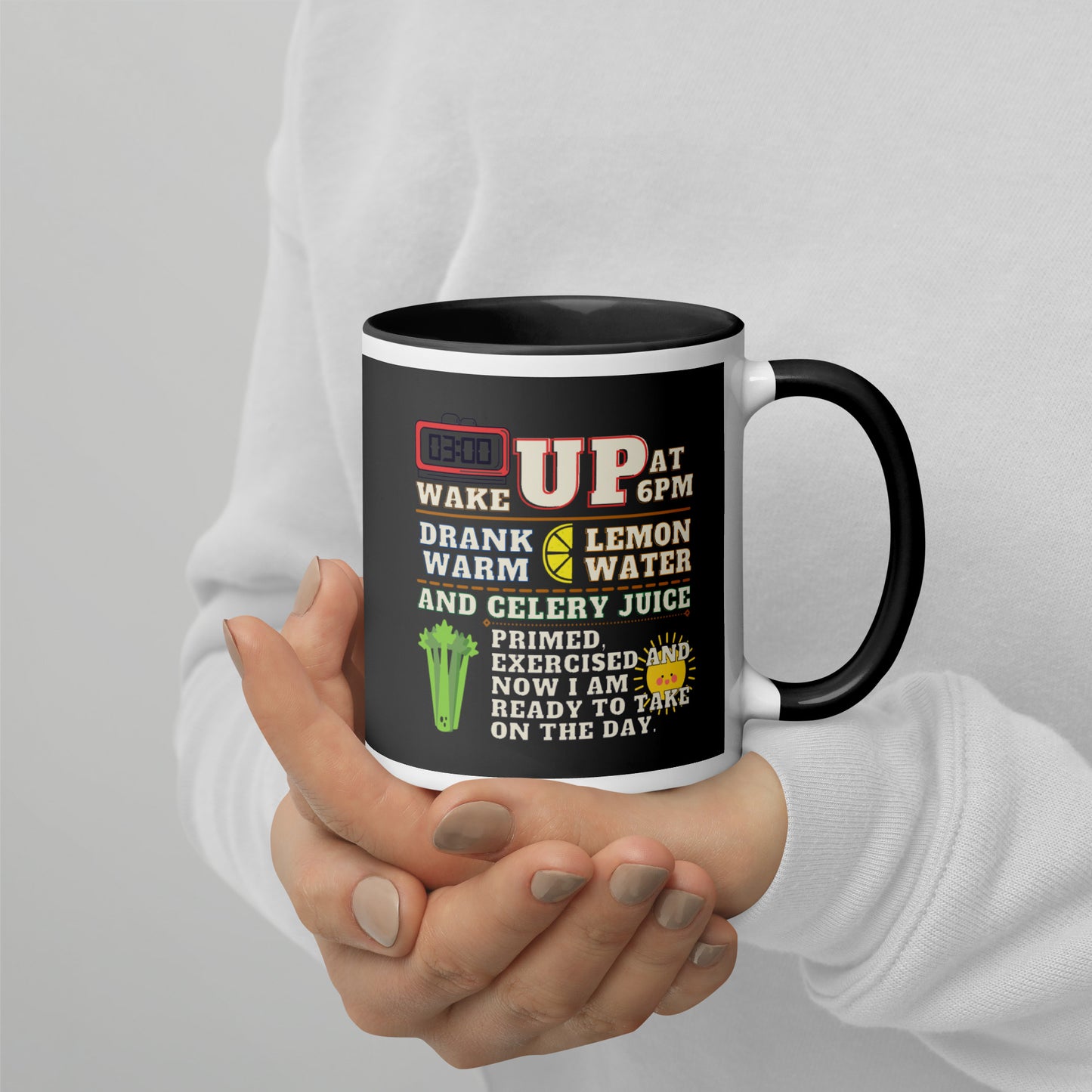 Renacimiento nocturno: taza de café negra Ready to Conquer