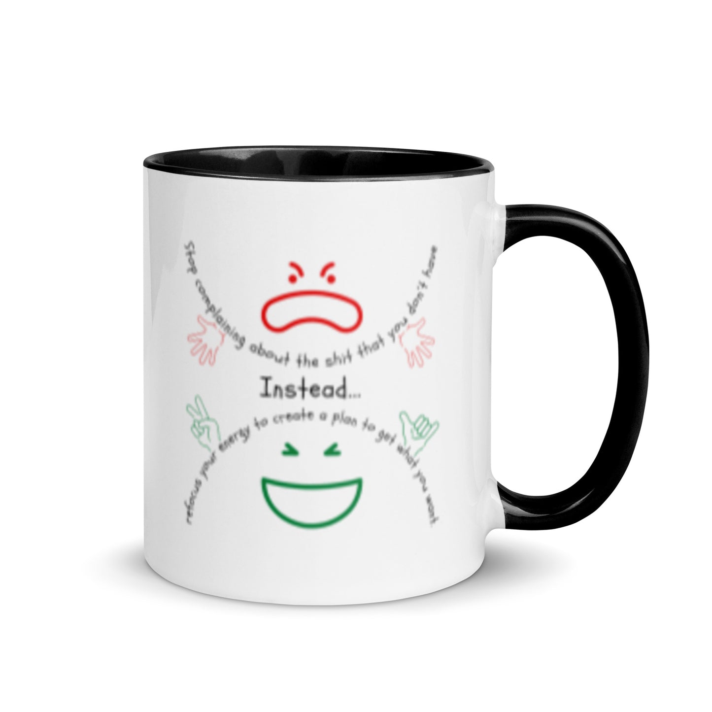 Taza de café con planificador de empoderamiento
