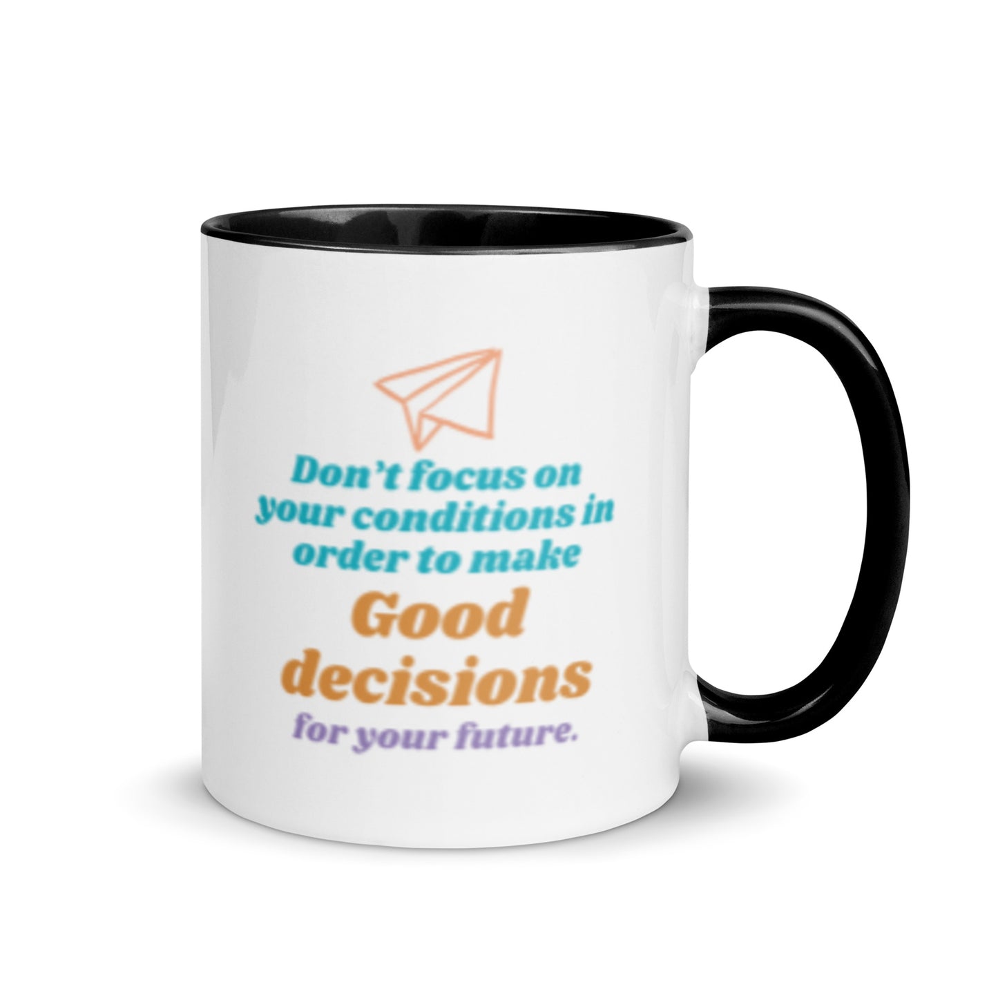Taza de toma de decisiones orientada al futuro
