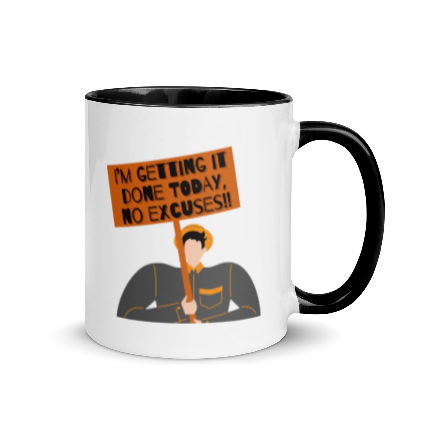 Taza de café con el mensaje "Manifestante motivado"
