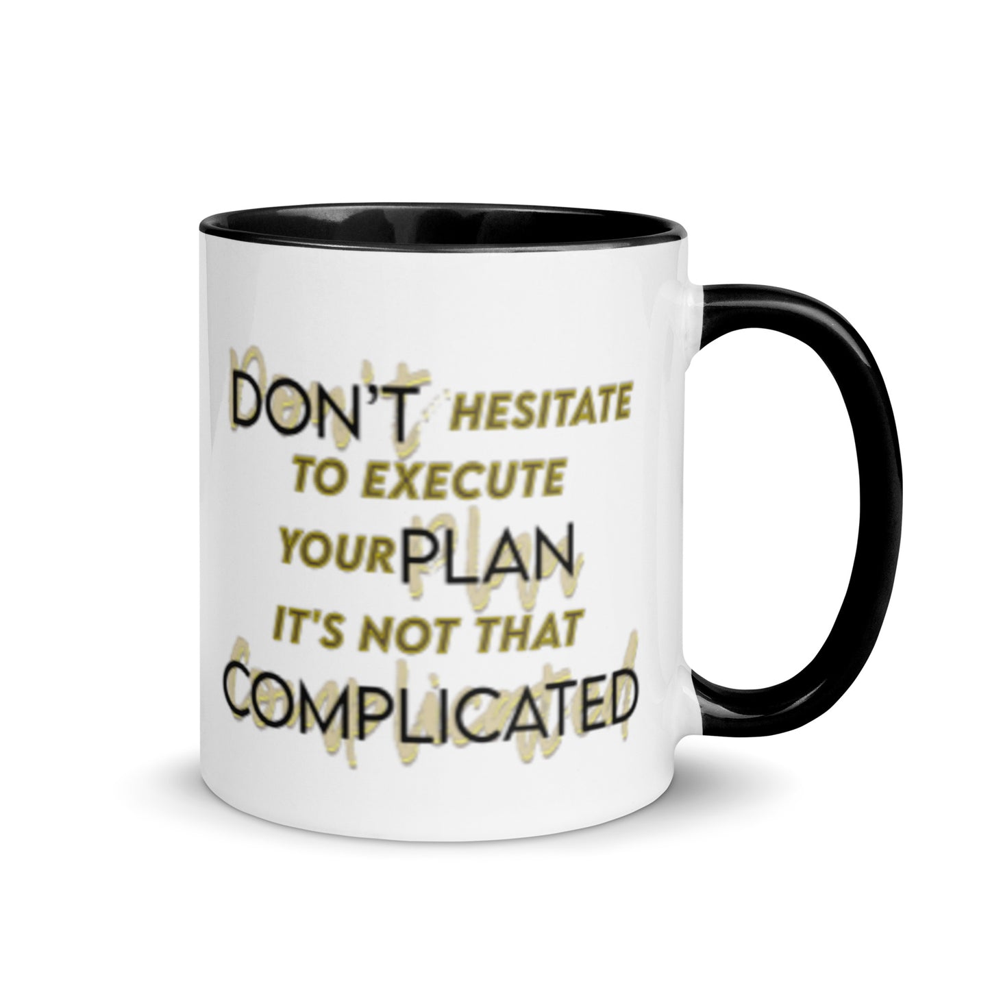 Taza de café motivacional Ejecutar con facilidad