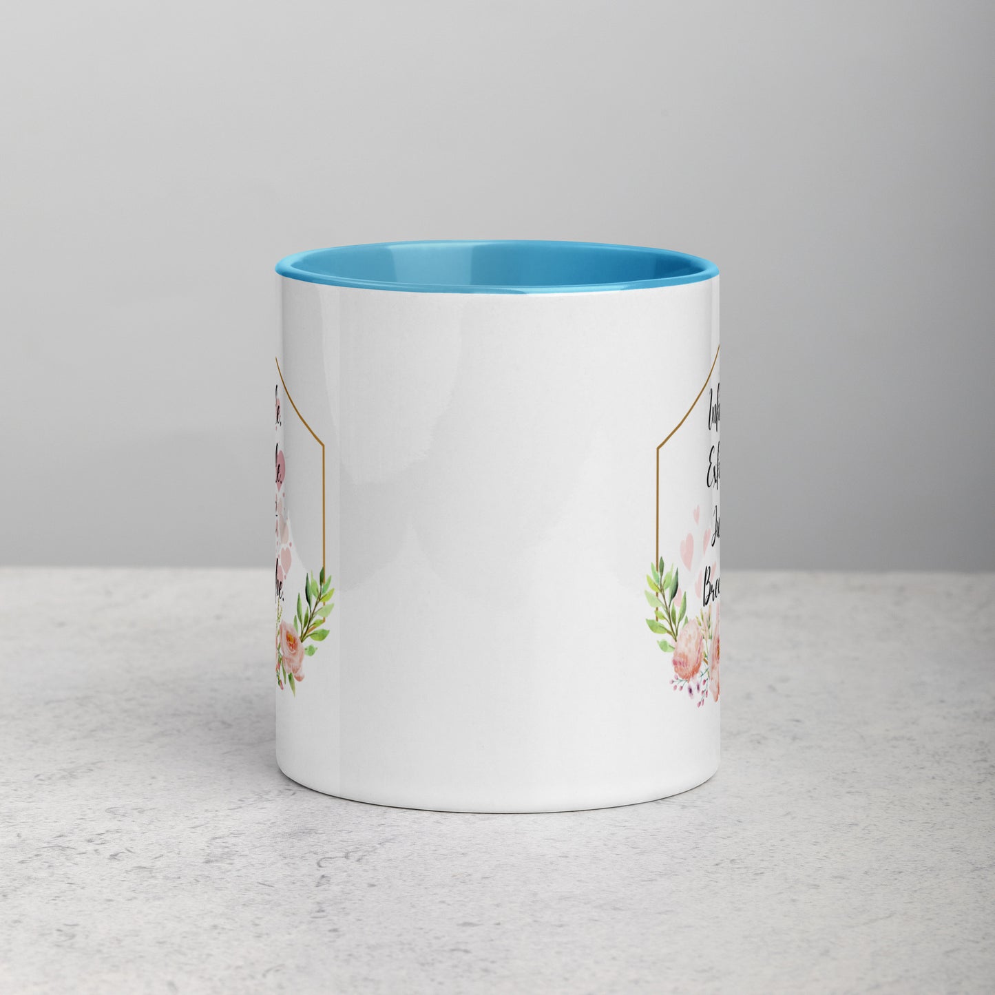 Taza de café inspiradora Zen Breathe Easy