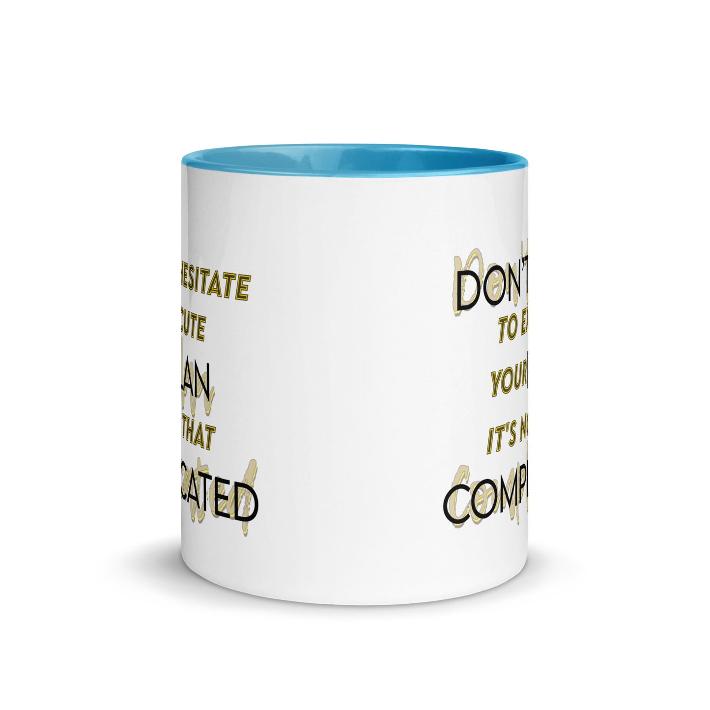 Taza de café motivacional Ejecutar con facilidad