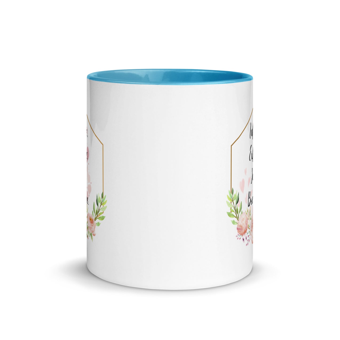 Taza de café inspiradora Zen Breathe Easy