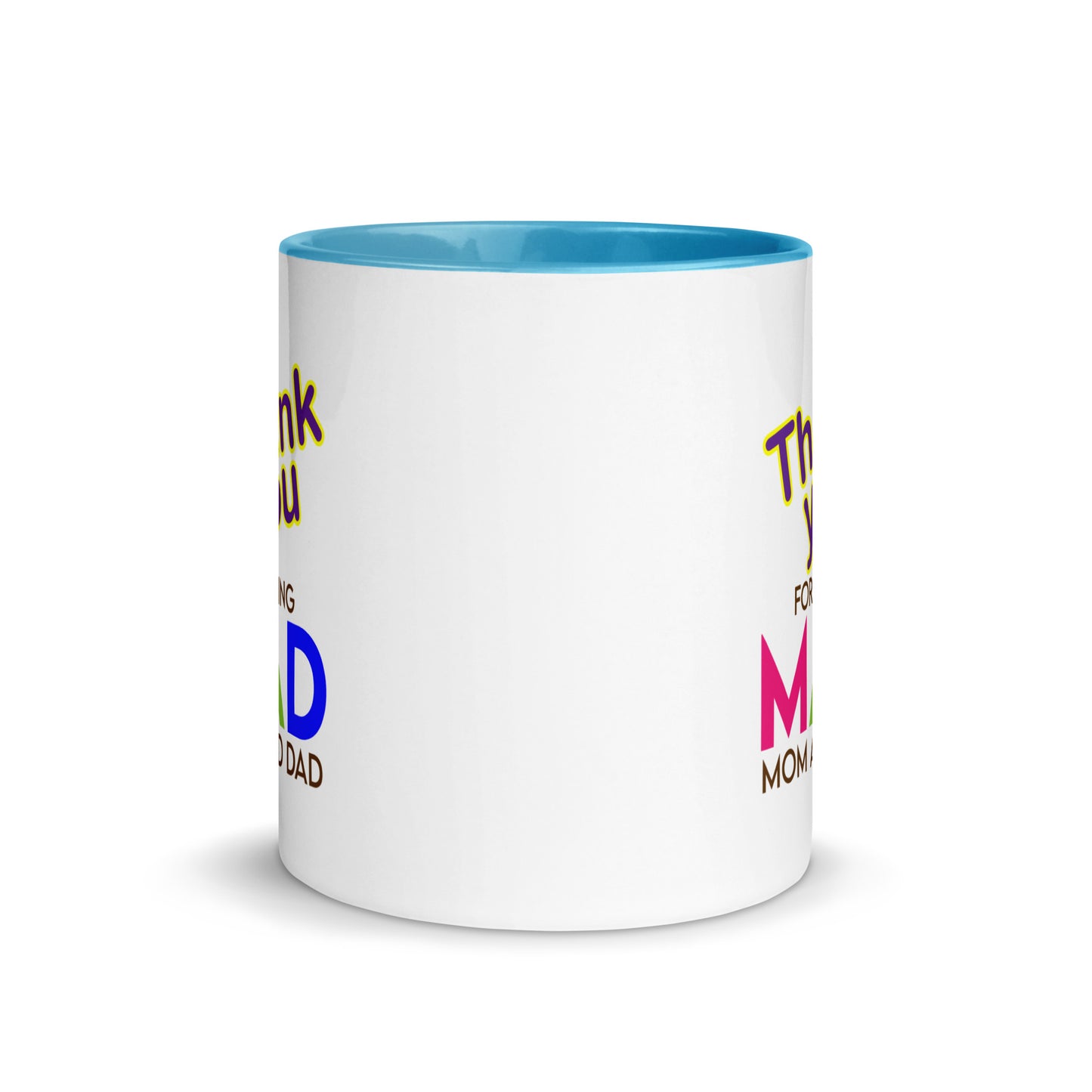 Taza de café con agradecimiento por ser mamá y papá: gratitud sincera en una taza