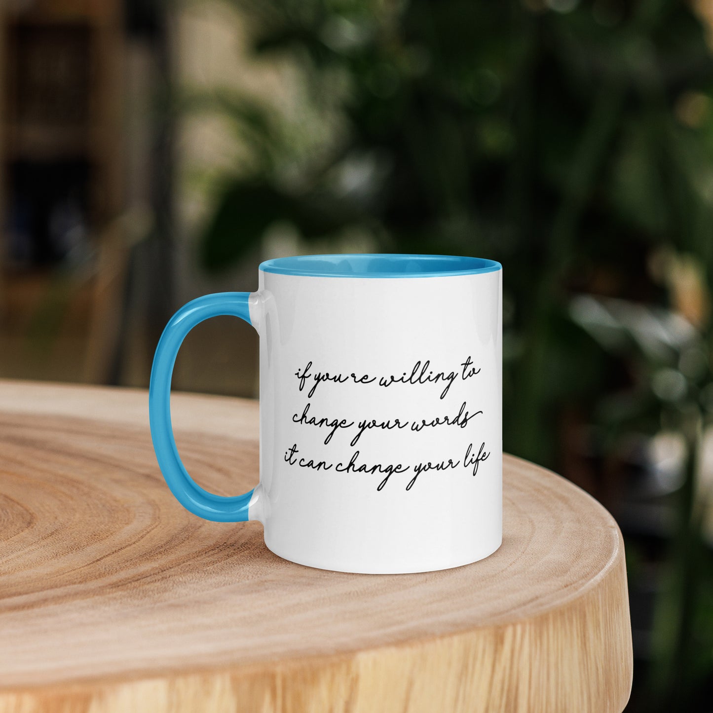 Taza de café con el poder de las palabras que te cambiará la vida