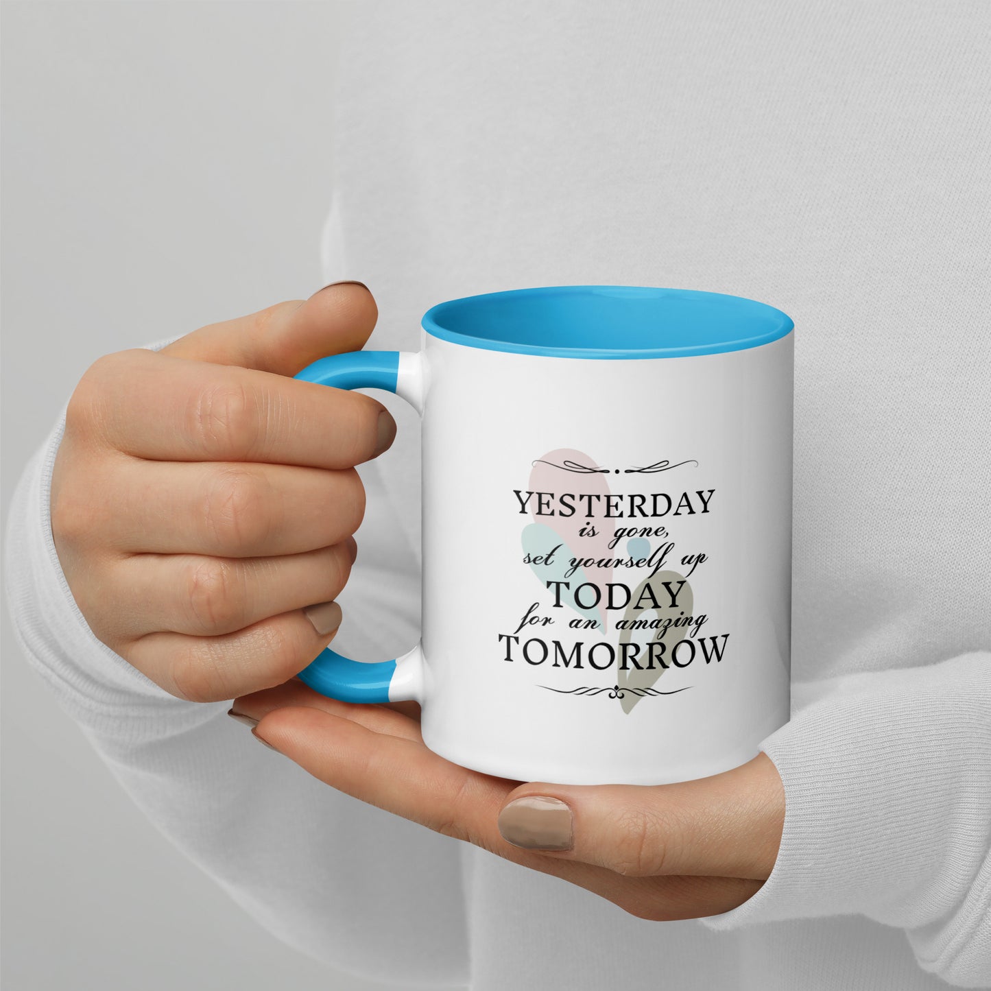 Taza de café inspiradora La promesa del mañana