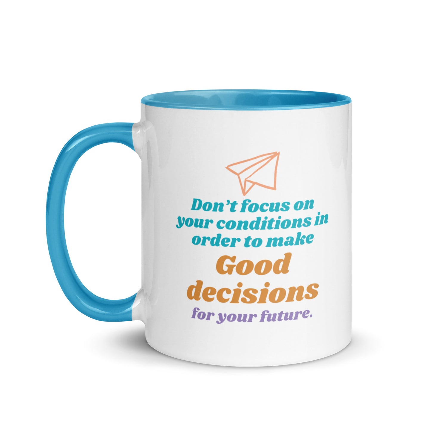 Taza de toma de decisiones orientada al futuro