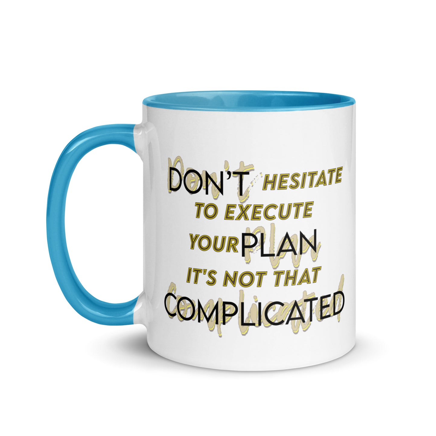 Taza de café motivacional Ejecutar con facilidad