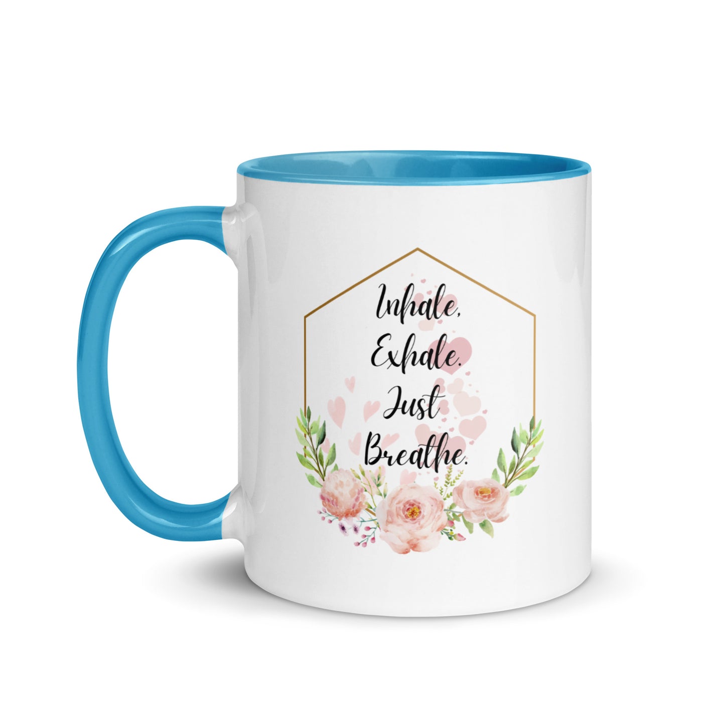 Taza de café inspiradora Zen Breathe Easy
