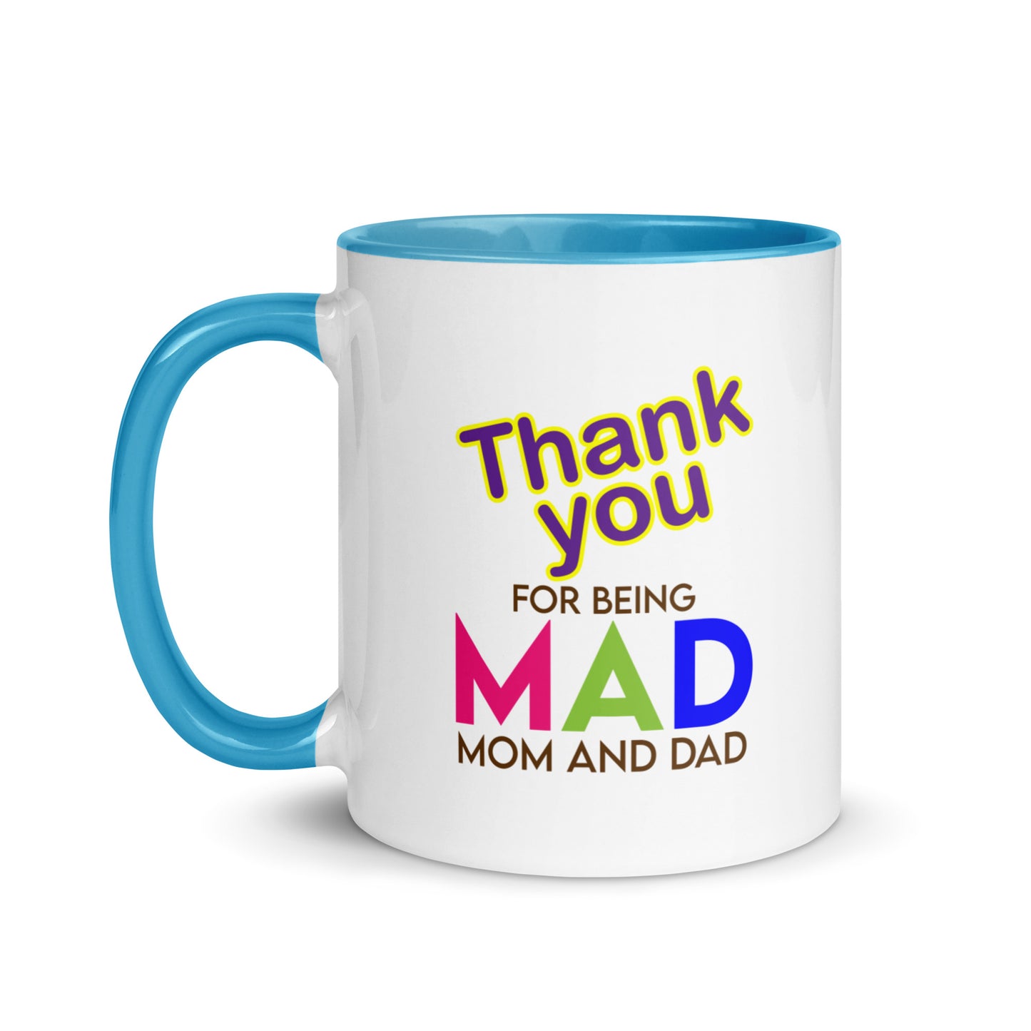 Taza de café con agradecimiento por ser mamá y papá: gratitud sincera en una taza