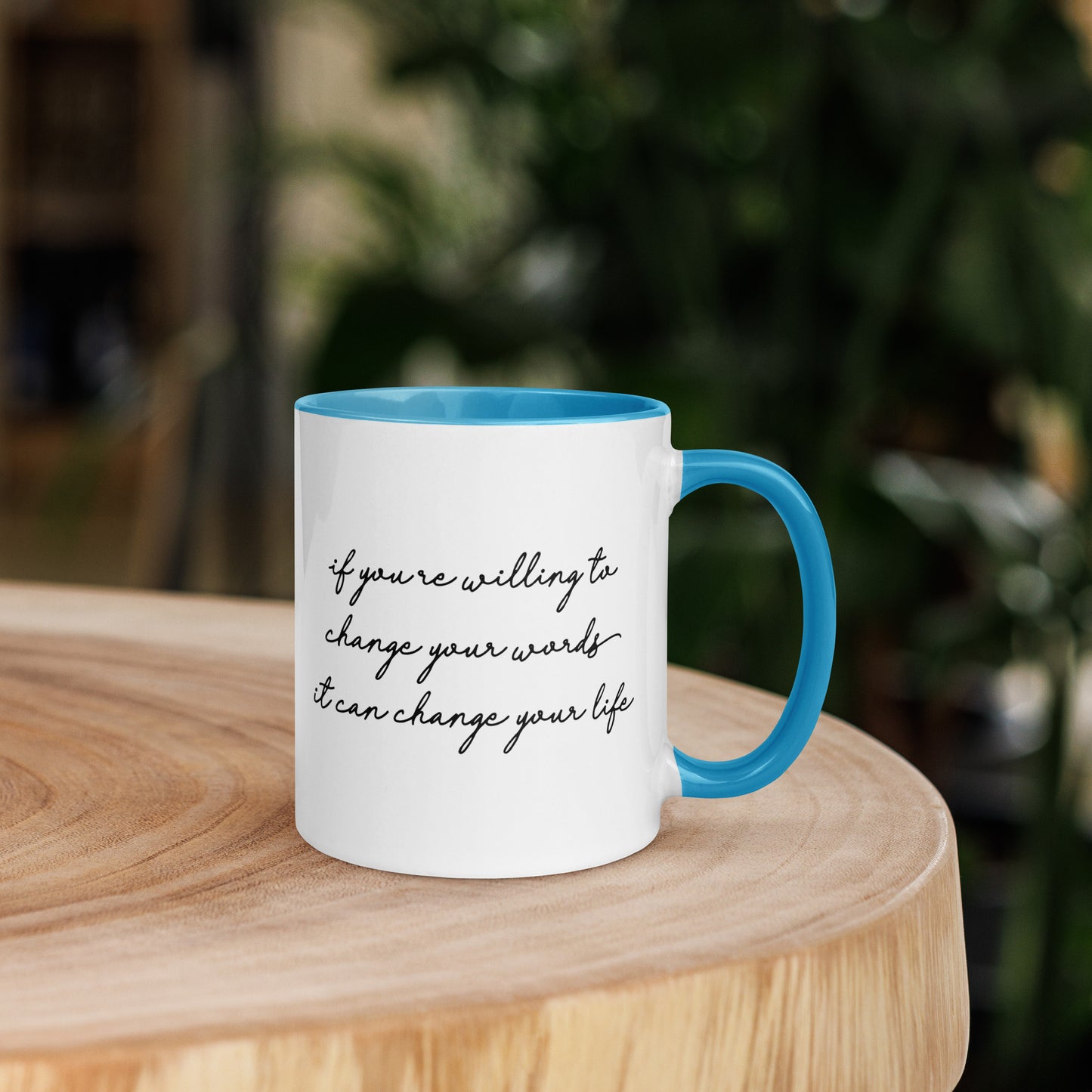 Taza de café con el poder de las palabras que te cambiará la vida