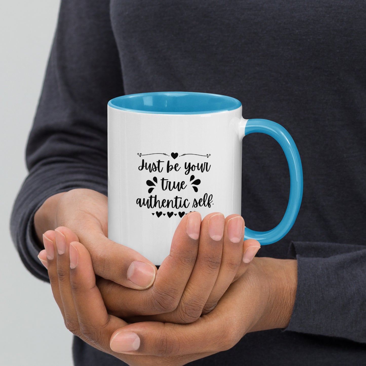 Taza de café inspiradora Serenidad espiritual: verdadera reflexión sobre uno mismo
