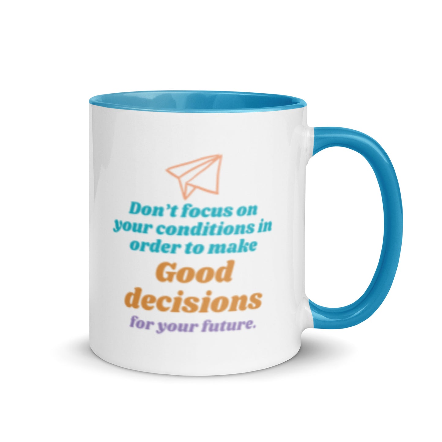 Taza de toma de decisiones orientada al futuro