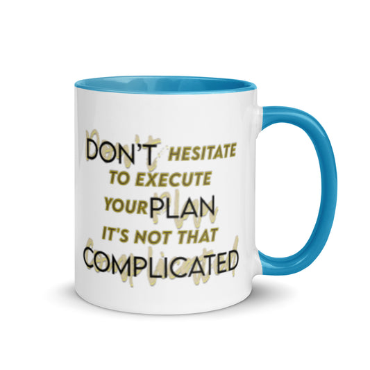 Taza de café motivacional Ejecutar con facilidad