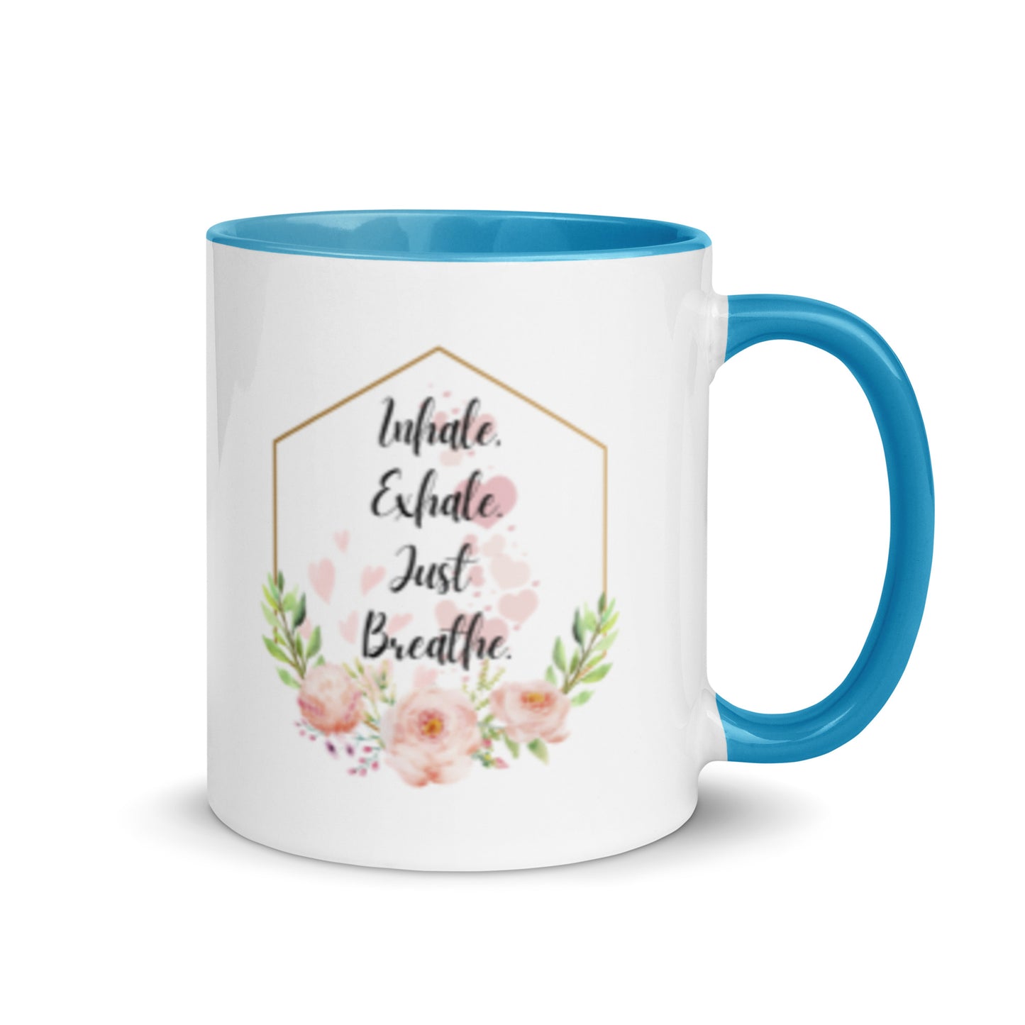 Taza de café inspiradora Zen Breathe Easy