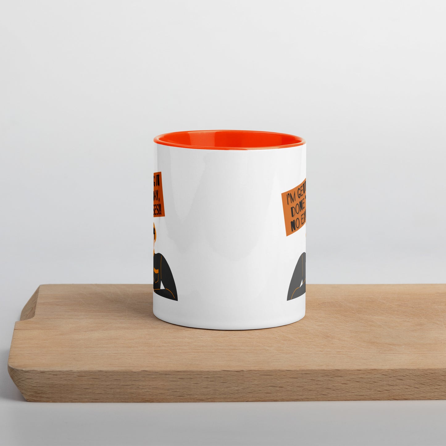 Taza de café con el mensaje "Manifestante motivado"