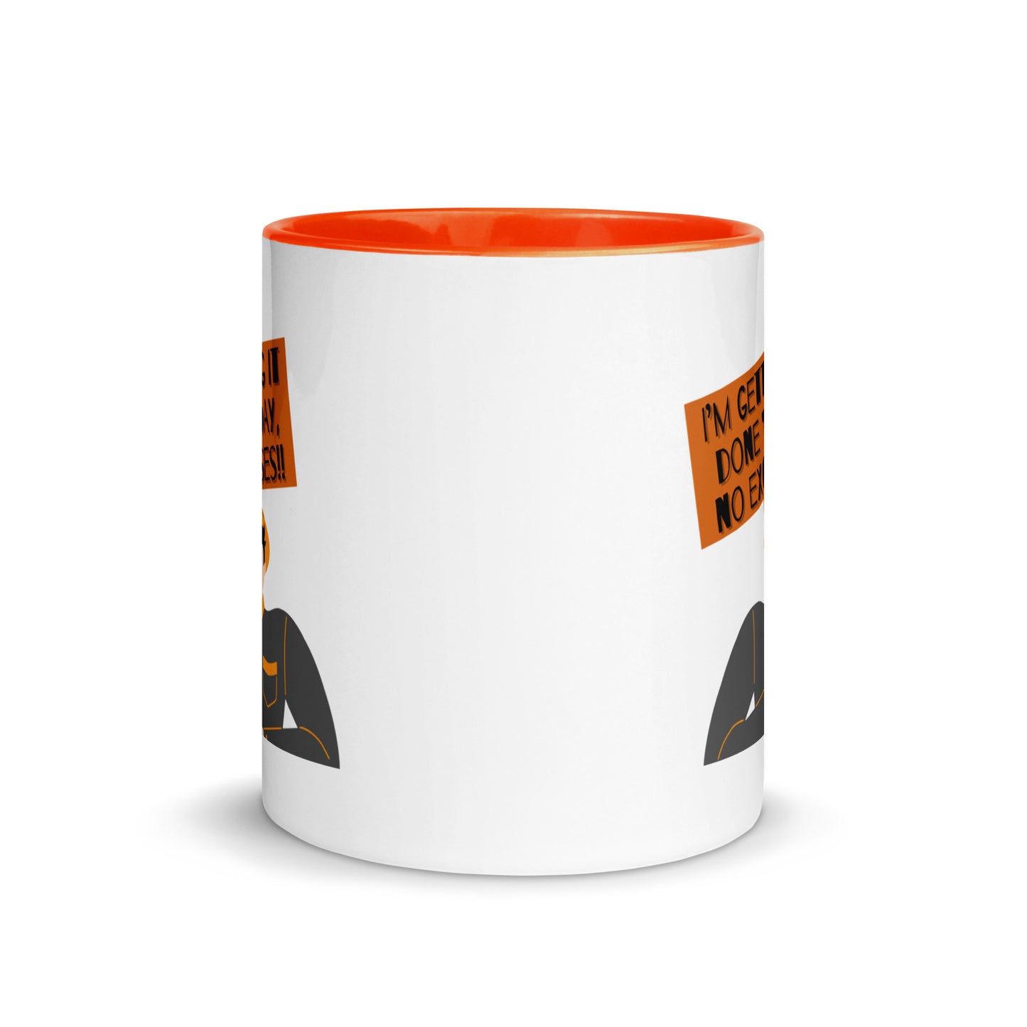 Taza de café con el mensaje "Manifestante motivado"
