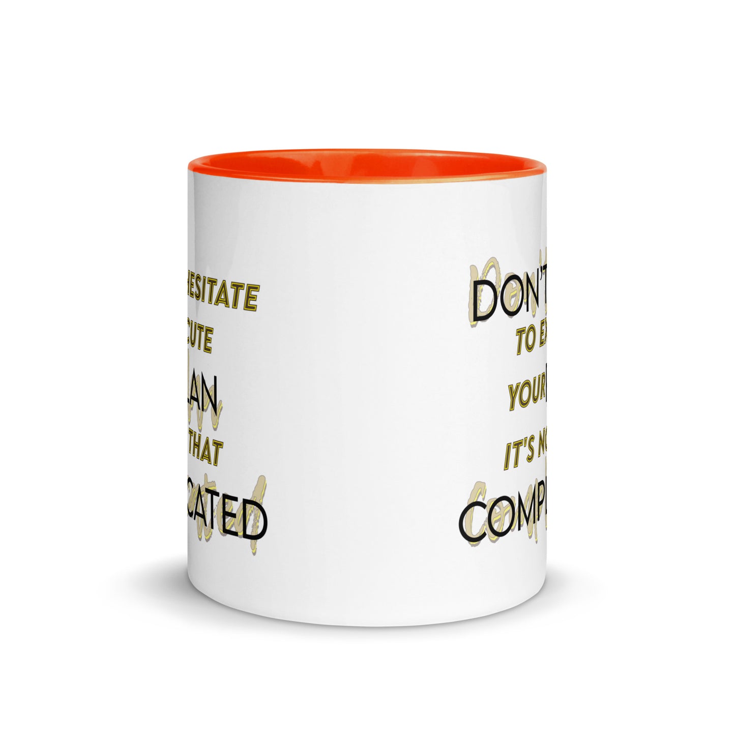Taza de café motivacional Ejecutar con facilidad