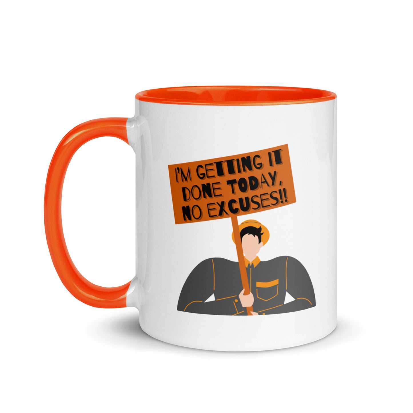 Taza de café con el mensaje "Manifestante motivado"