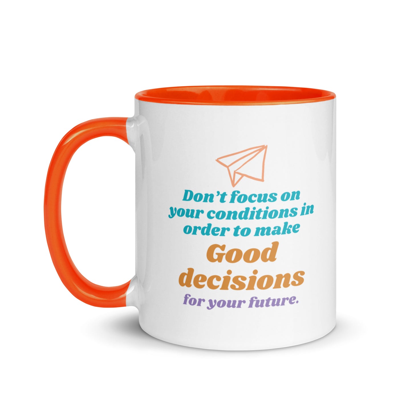 Taza de toma de decisiones orientada al futuro