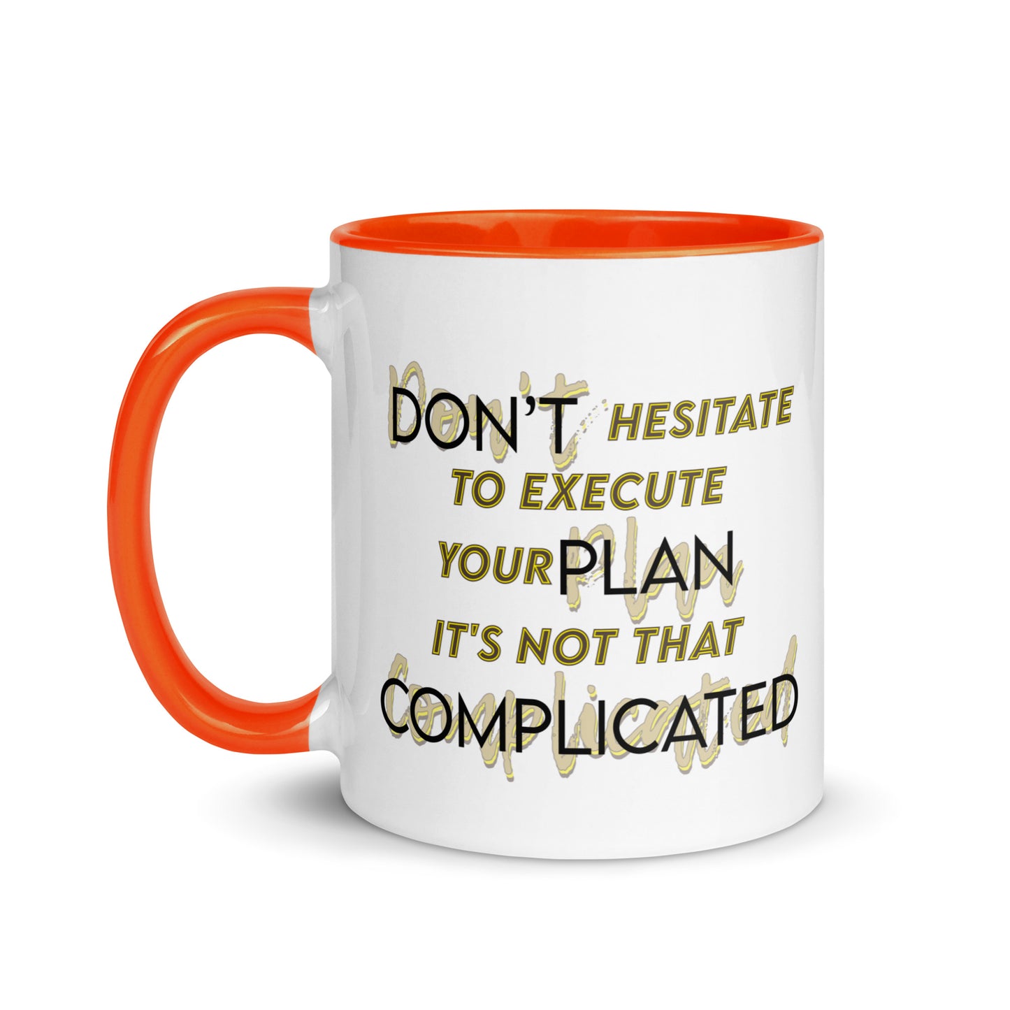 Taza de café motivacional Ejecutar con facilidad
