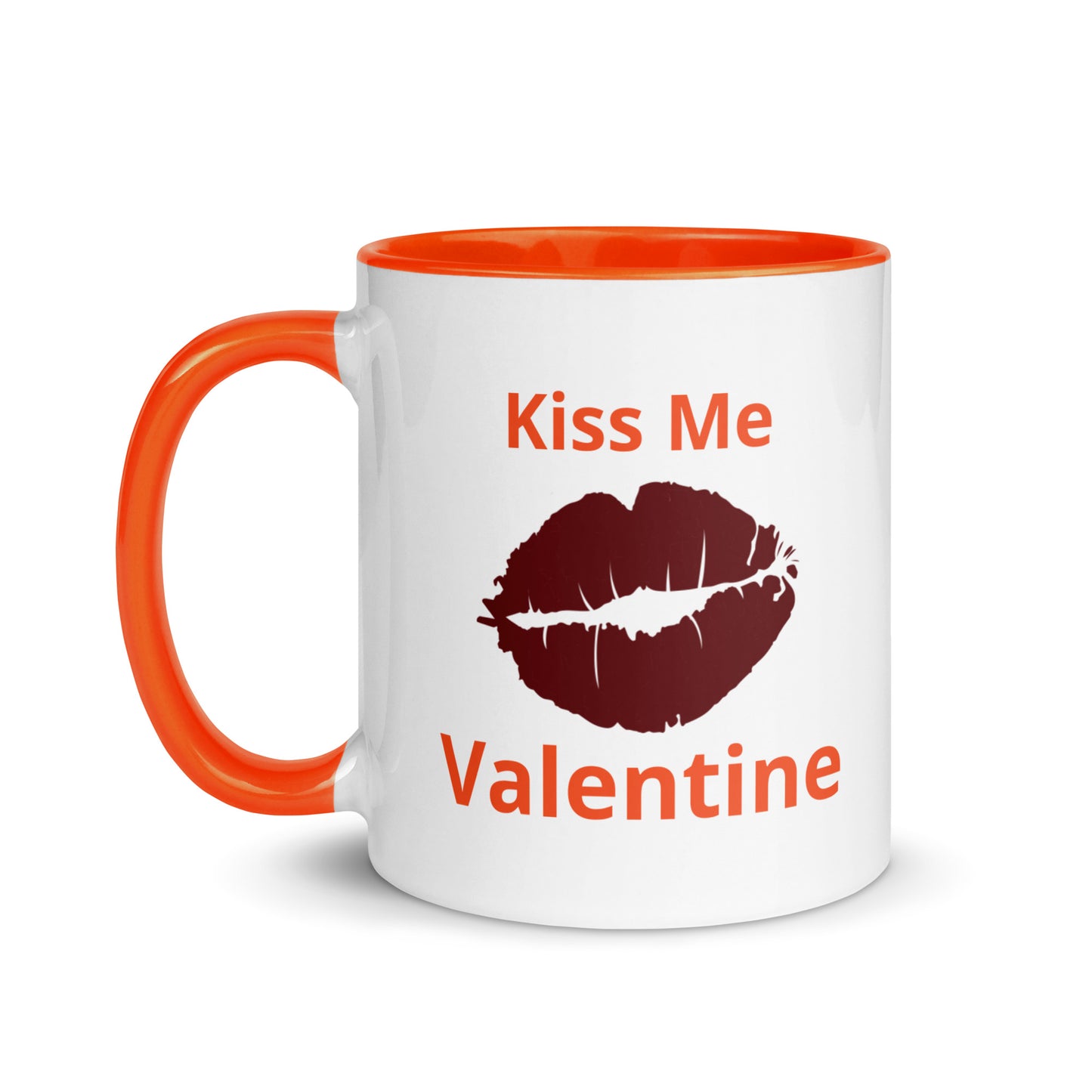 Taza de café con estampado de labios Kiss Me Valentine