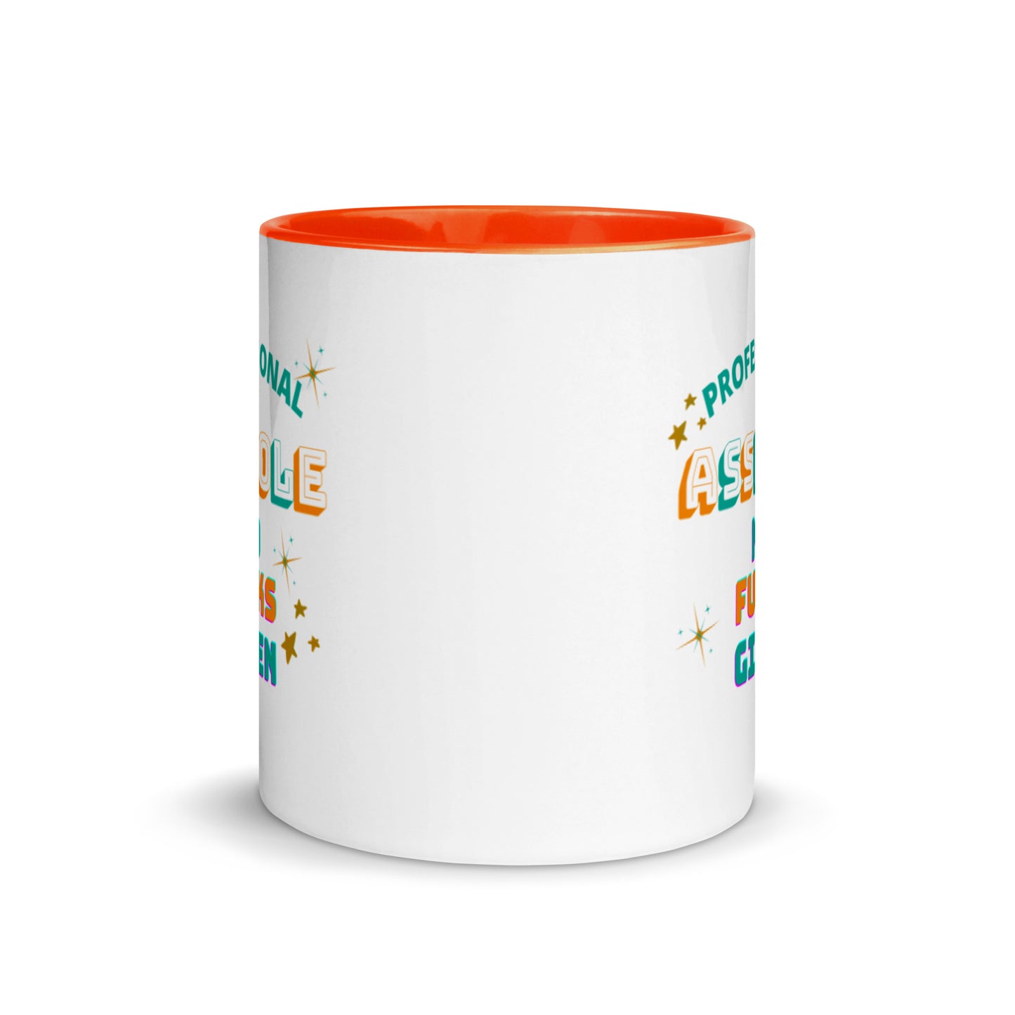Taza de café divertida con diseño de gilipollas profesional | Cerámica, diseño colorido | Apta para lavavajillas y microondas