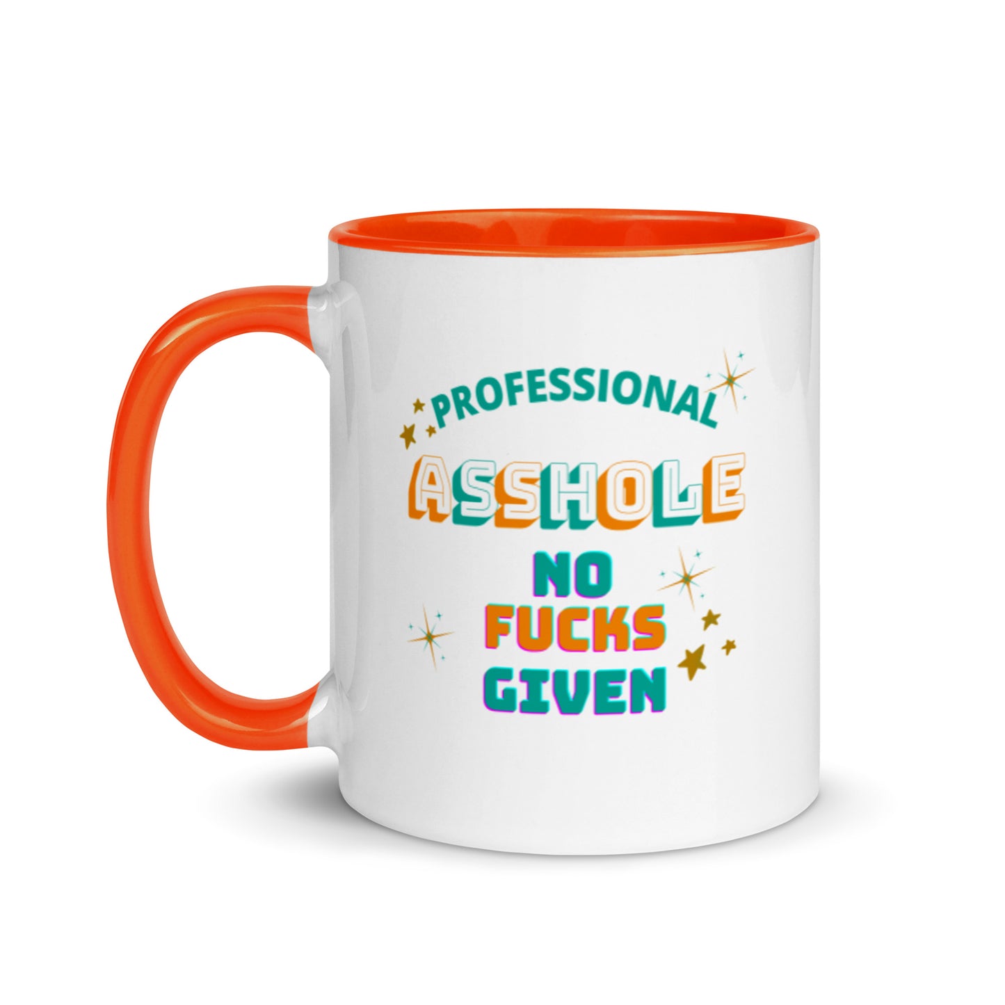 Taza de café divertida con diseño de gilipollas profesional | Cerámica, diseño colorido | Apta para lavavajillas y microondas