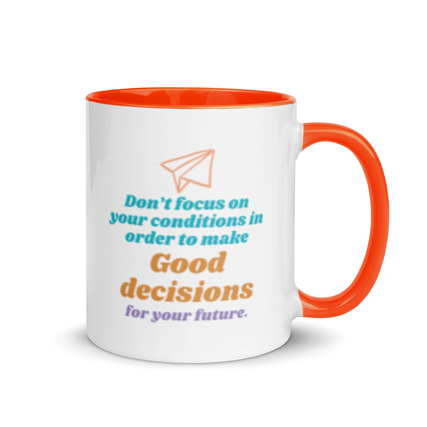 Taza de toma de decisiones orientada al futuro