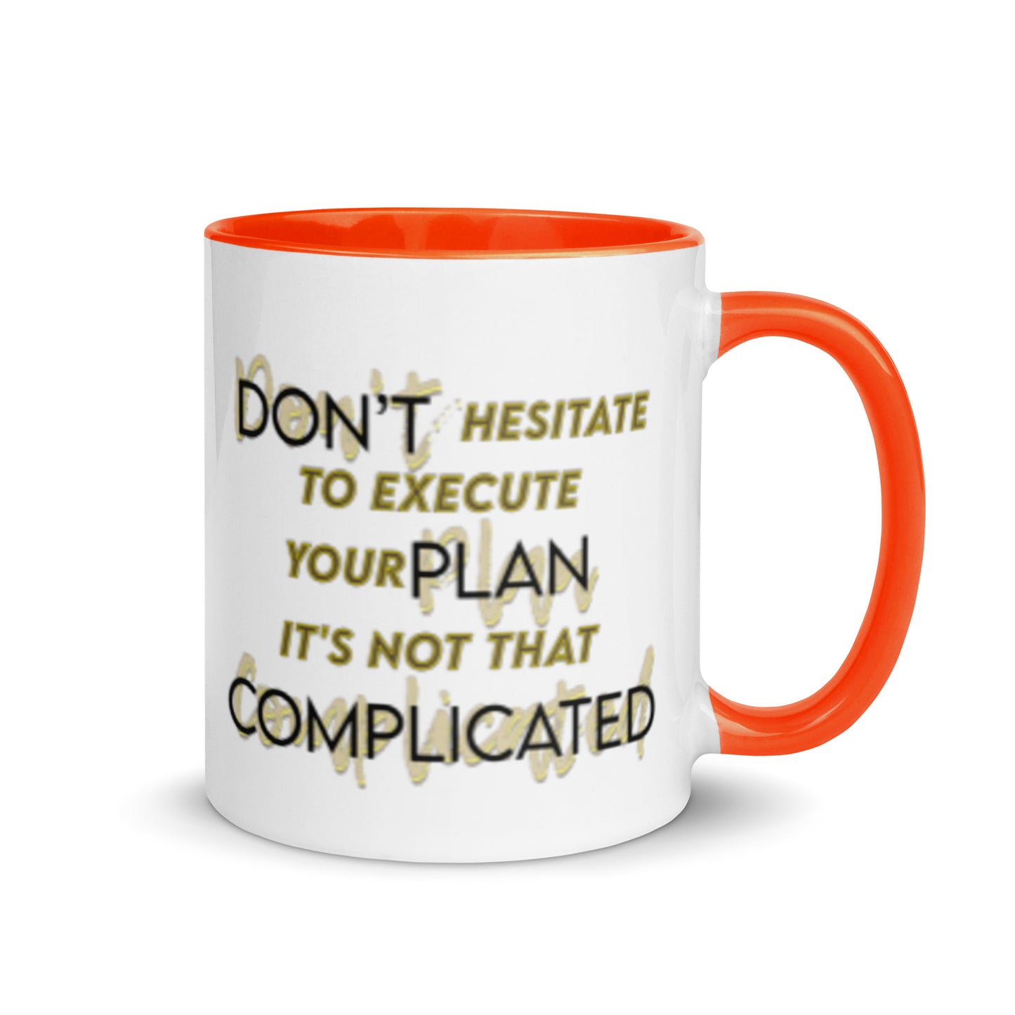 Taza de café motivacional Ejecutar con facilidad