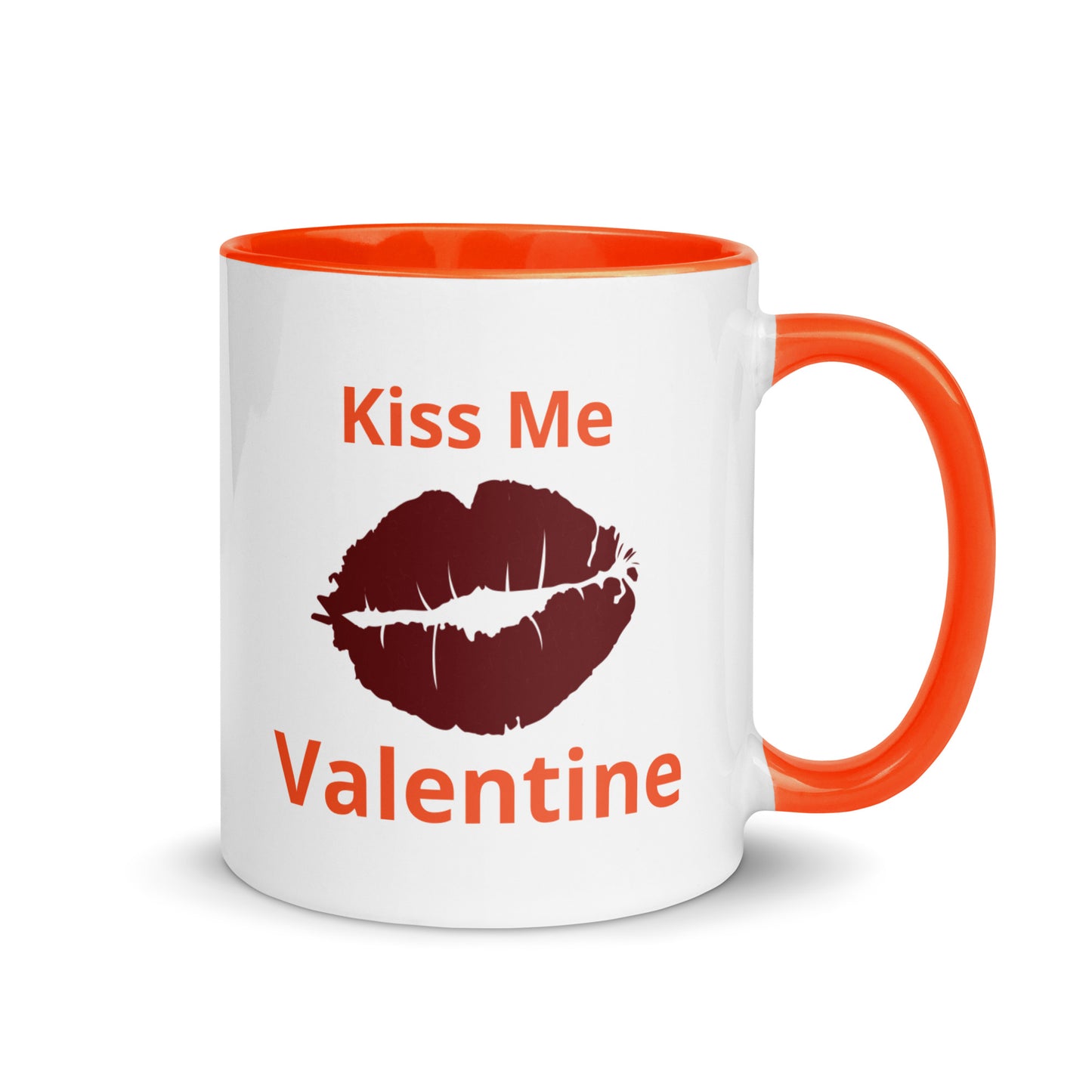 Taza de café con estampado de labios Kiss Me Valentine