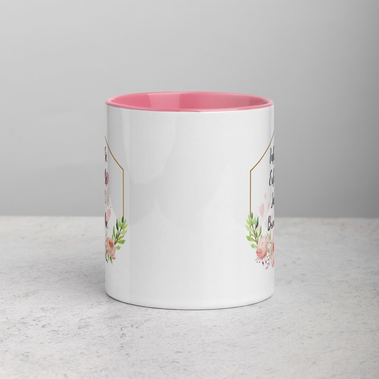 Taza de café inspiradora Zen Breathe Easy