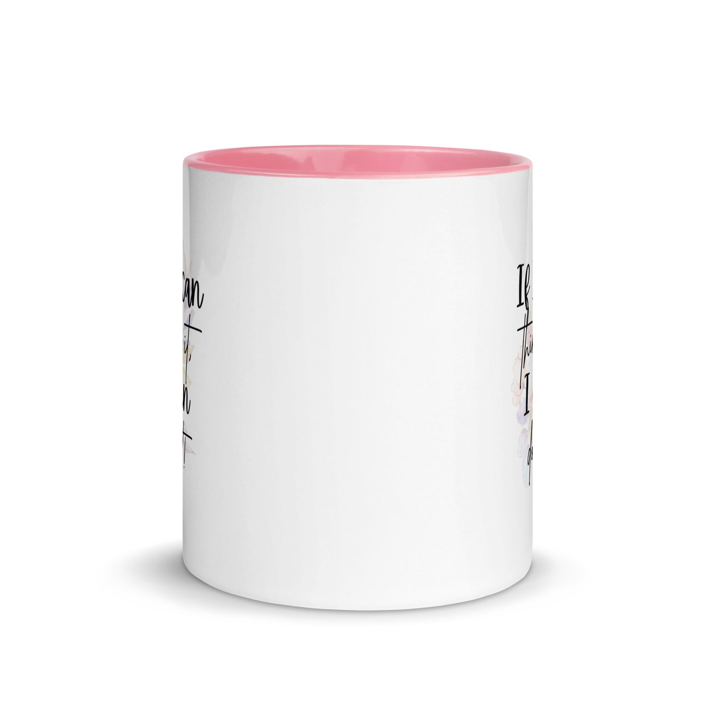 Taza de café inspiradora "Pienso, logro" con la frase "Empowerment Brew"