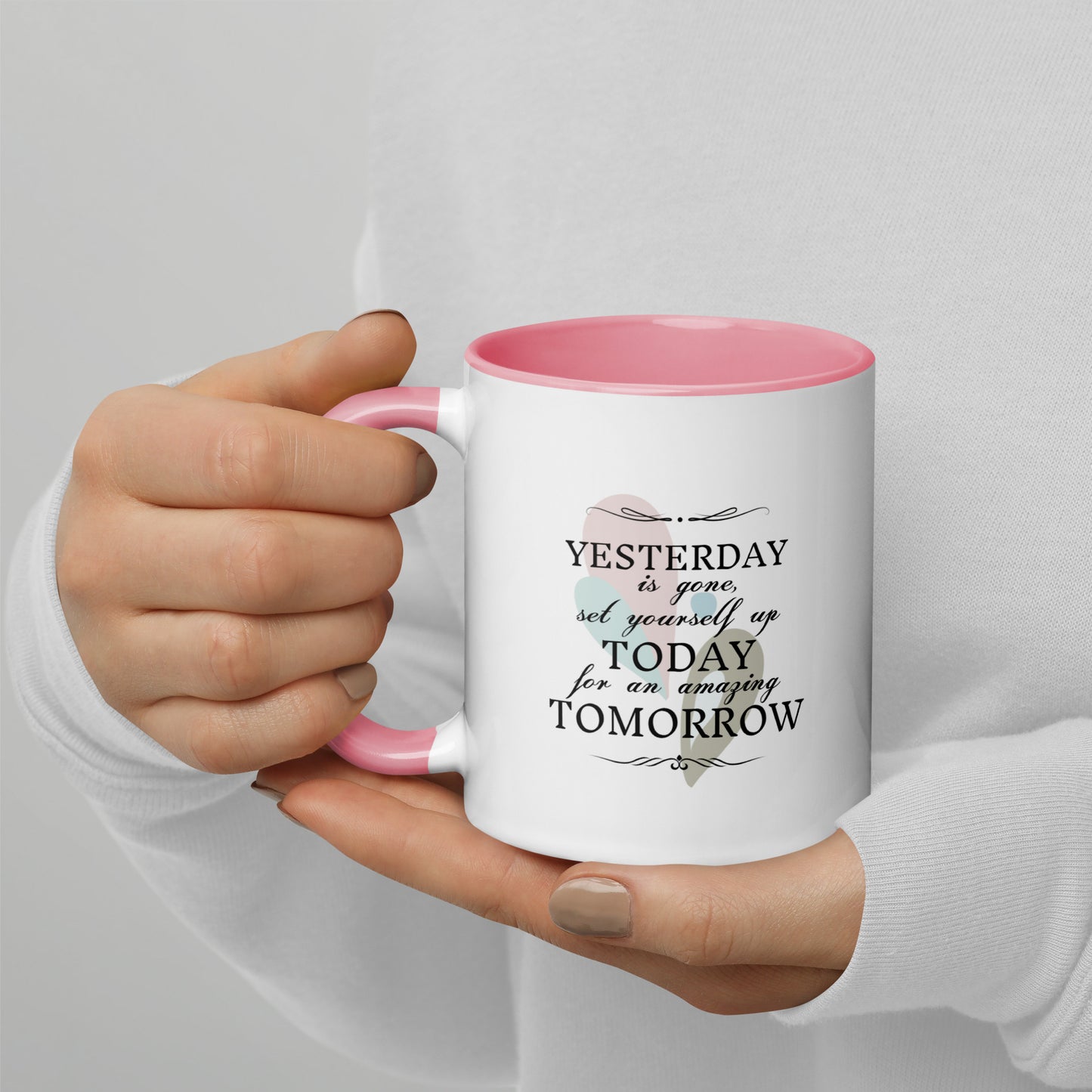 Taza de café inspiradora La promesa del mañana