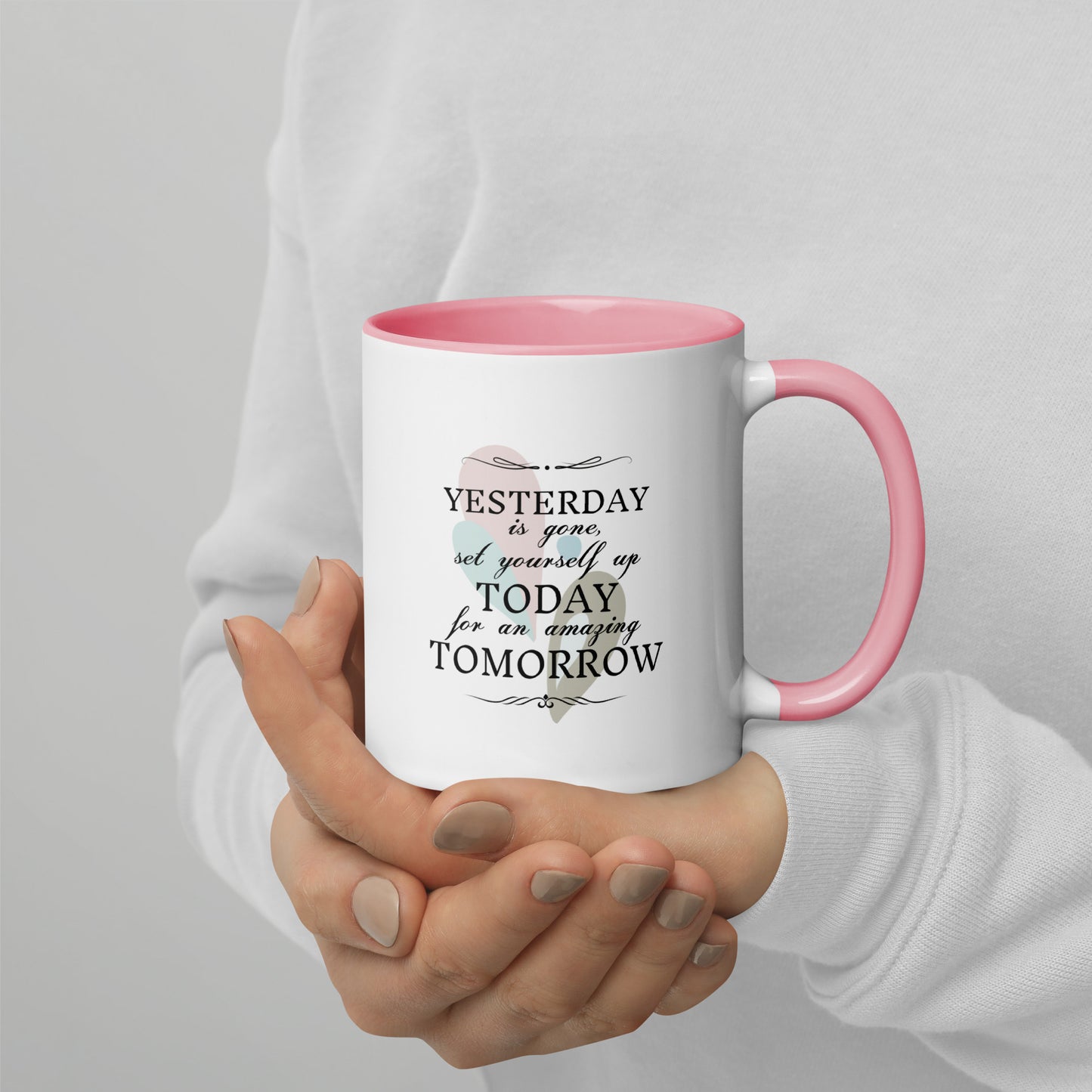 Taza de café inspiradora La promesa del mañana