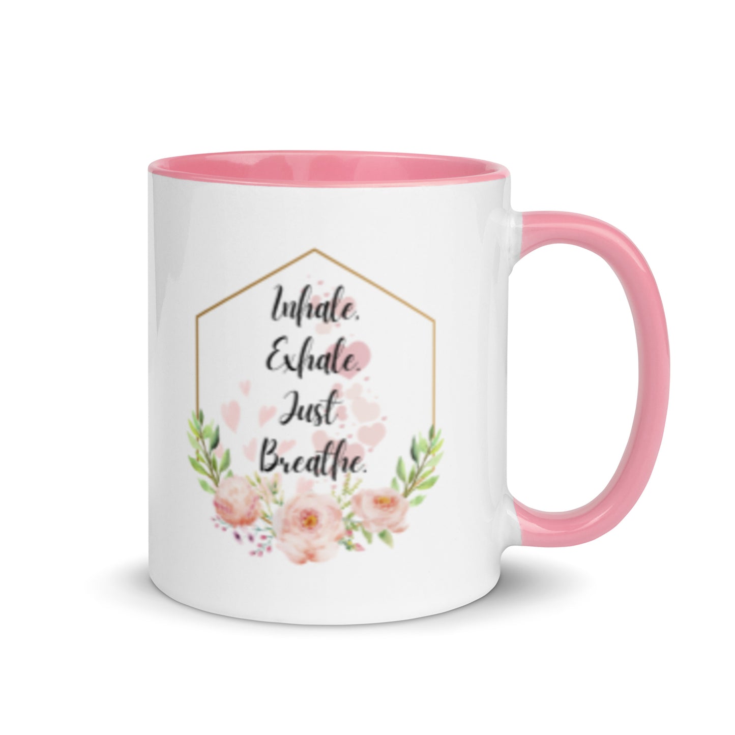 Taza de café inspiradora Zen Breathe Easy