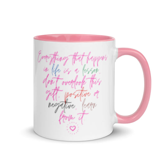 Abraza cada experiencia: Lecciones de vida Taza de café